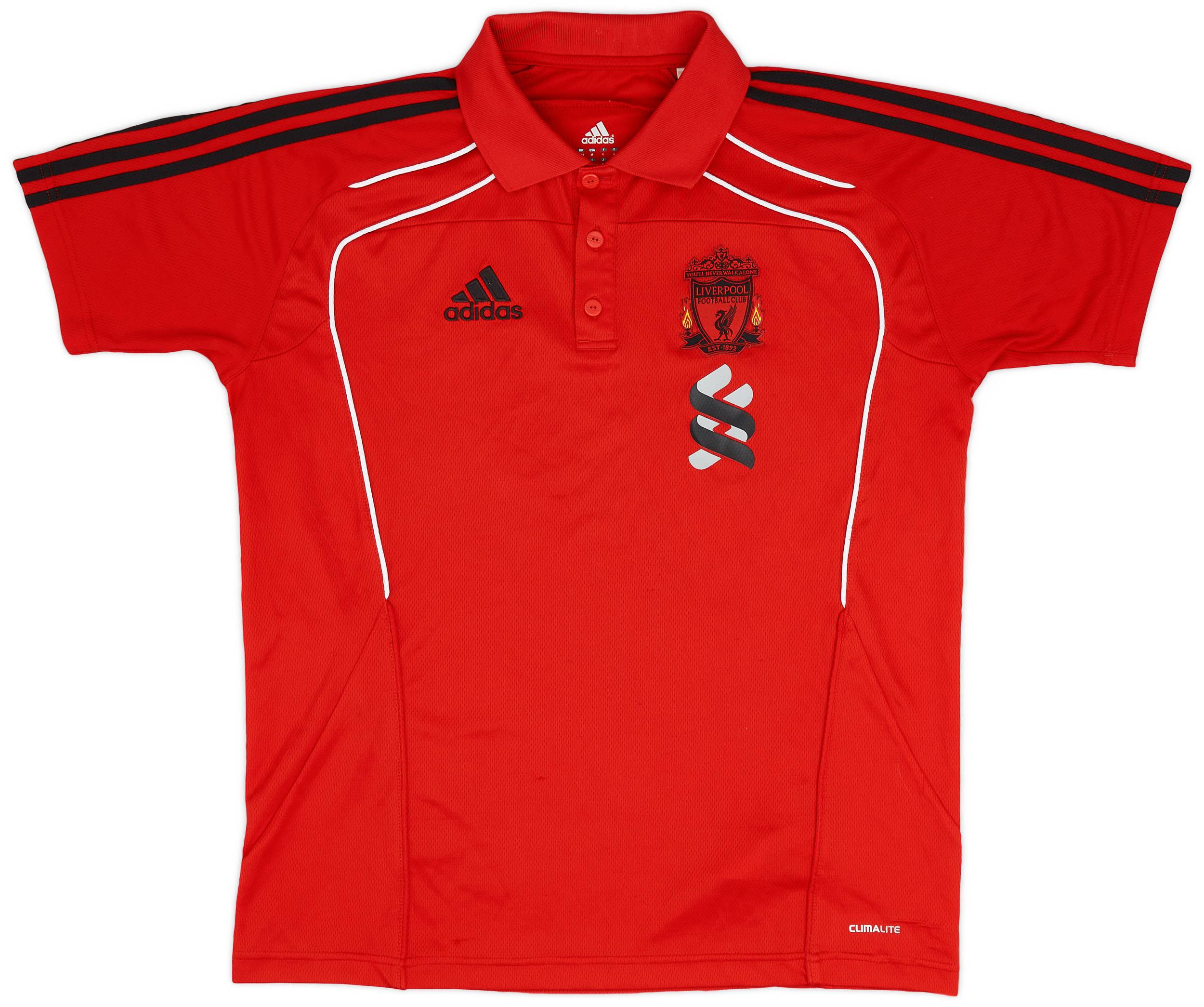 2010-11 Liverpool adidas Polo Shirt - 8/10 - (M/L)
