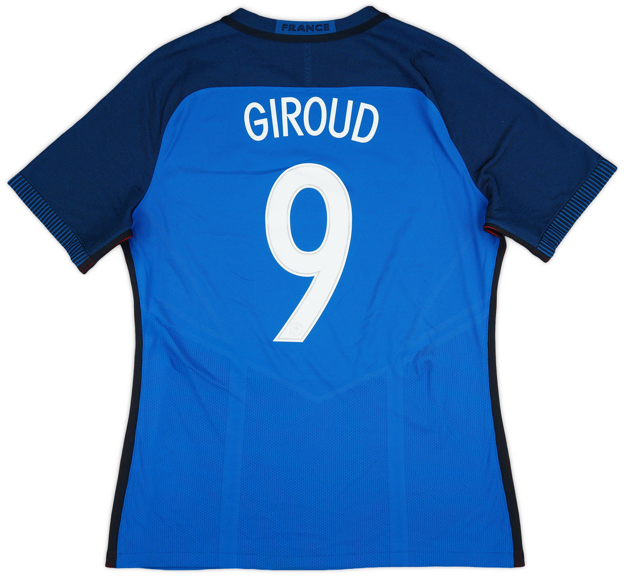 2016 17 France Authentic Home Shirt Giroud 9 9 10 XL