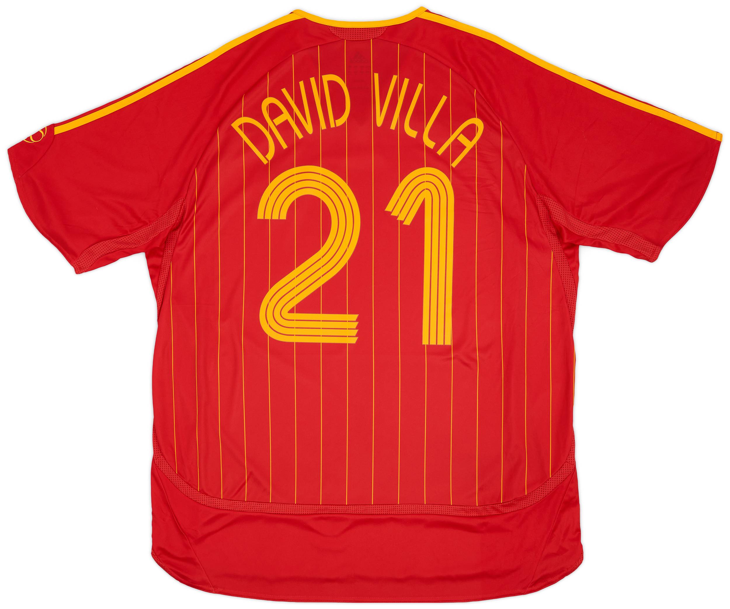 2006-08 Spain Home Shirt David Villa #21