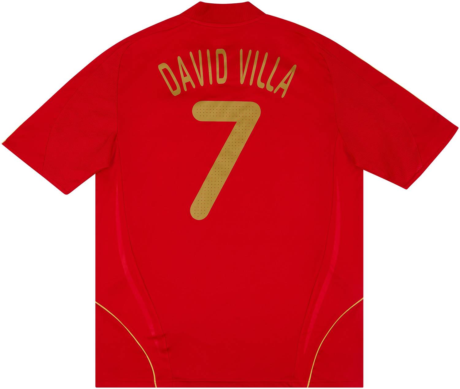 2008-10 Spain Home Shirt David Villa #7 (Excellent - 9/10)