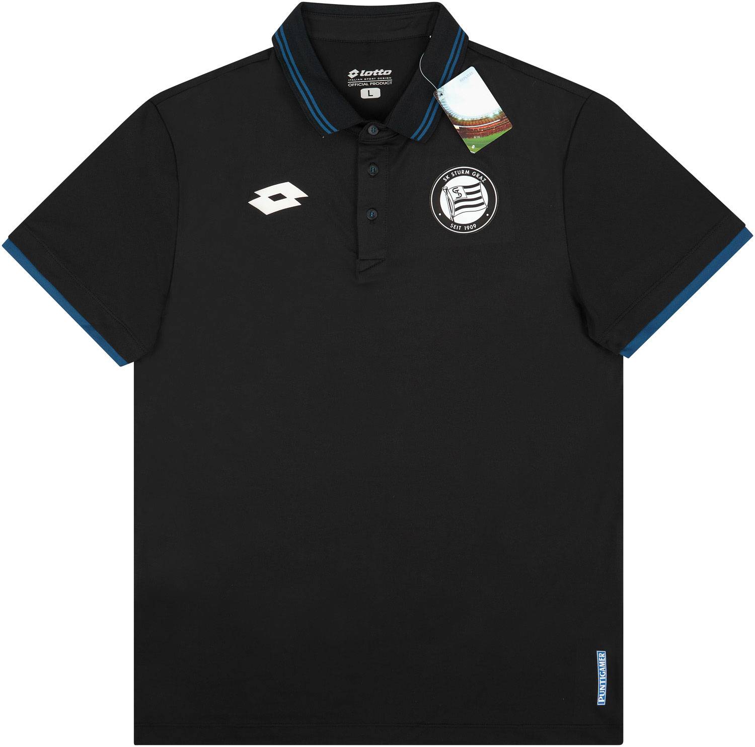2017-18 Sturm Graz Lotto Polo T-Shirt - NEW