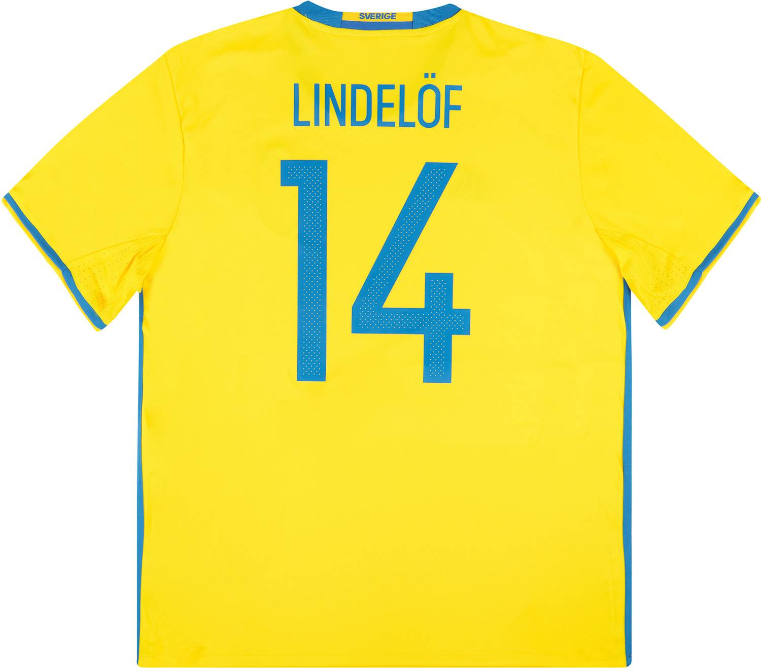 2016-17 Sweden Home Shirt Lindelof #14