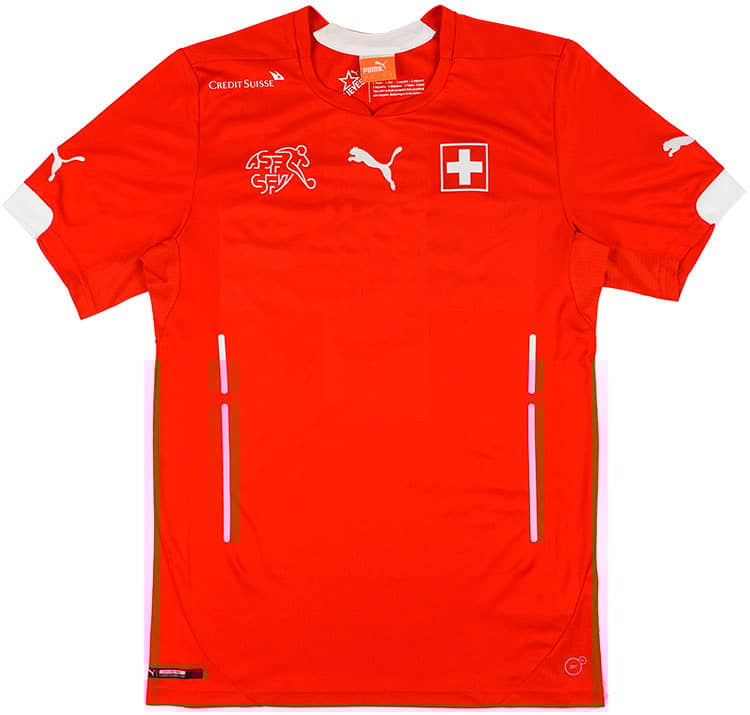 2014-15 Switzerland Player Issue Home Shirt (PRO Fit) - 8/10 - (S)