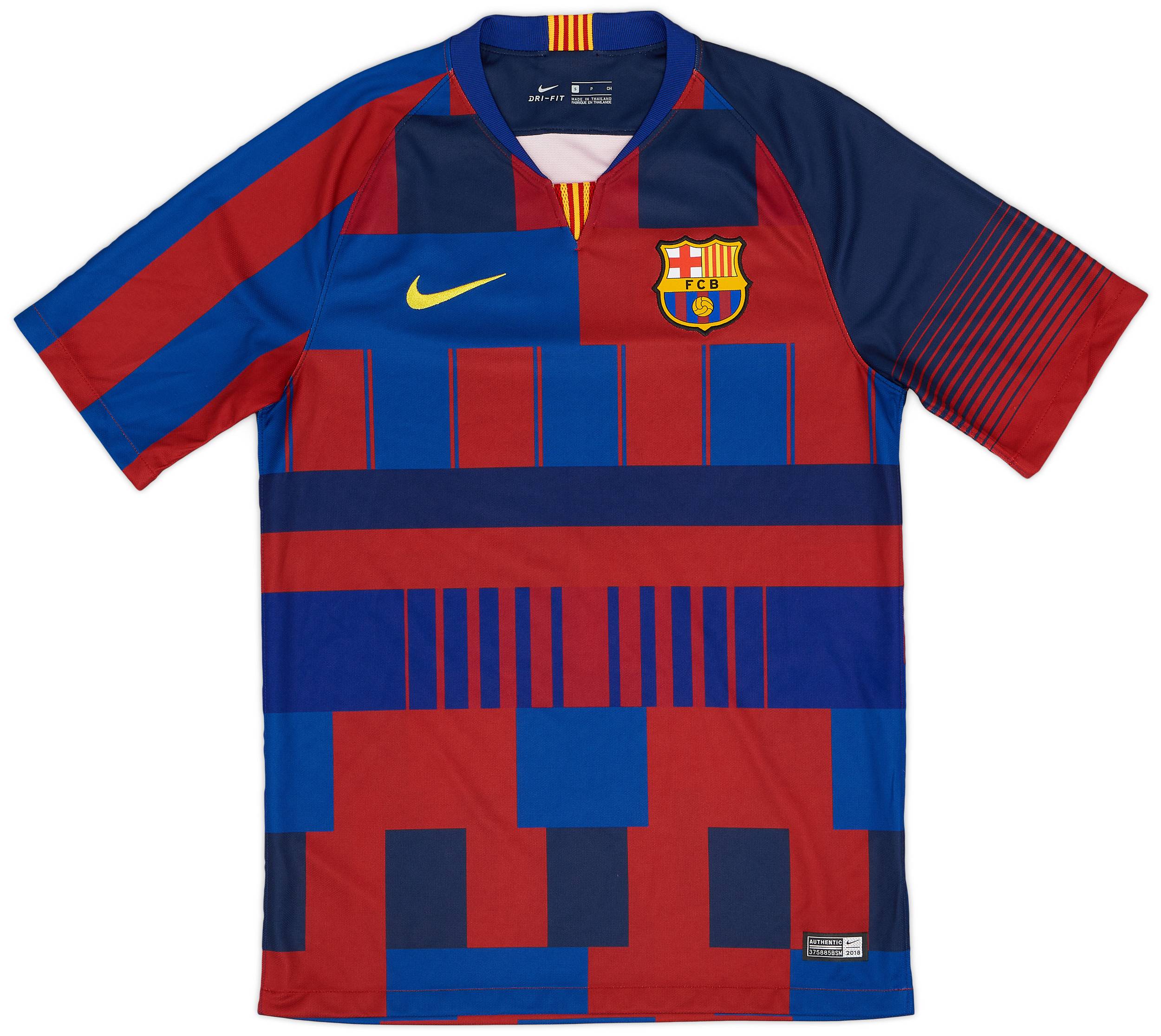 2018 19 Barcelona Nike Mash Up Training Shirt 9 10 S