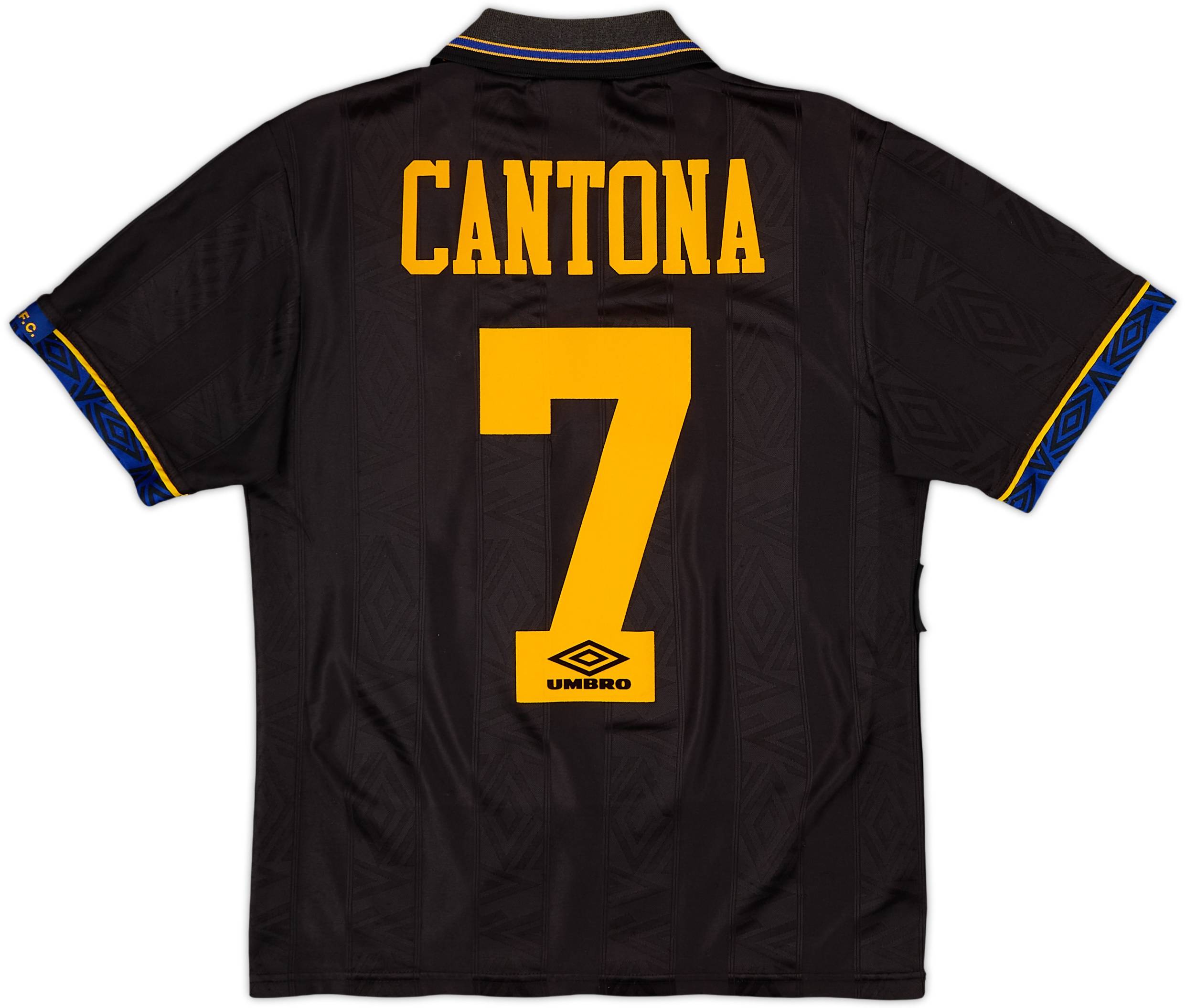 1993-95 Manchester United Away Shirt Cantona #7 - 6/10 - (S)