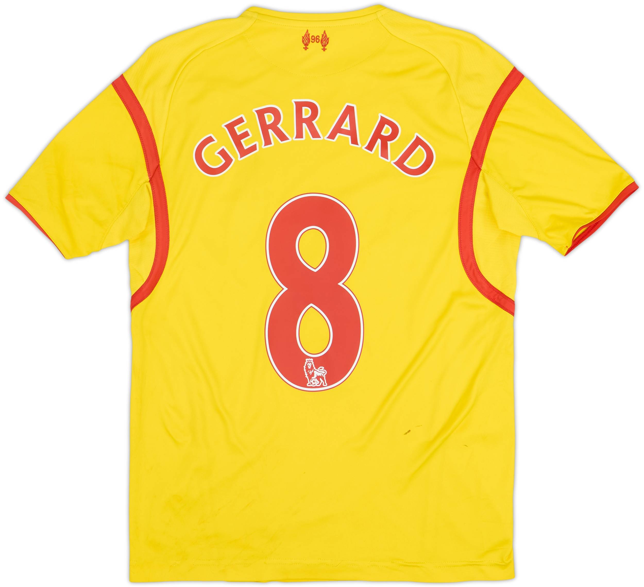 2014-15 Liverpool Away Shirt Gerrard #8 - 6/10 - (XL.Boys)