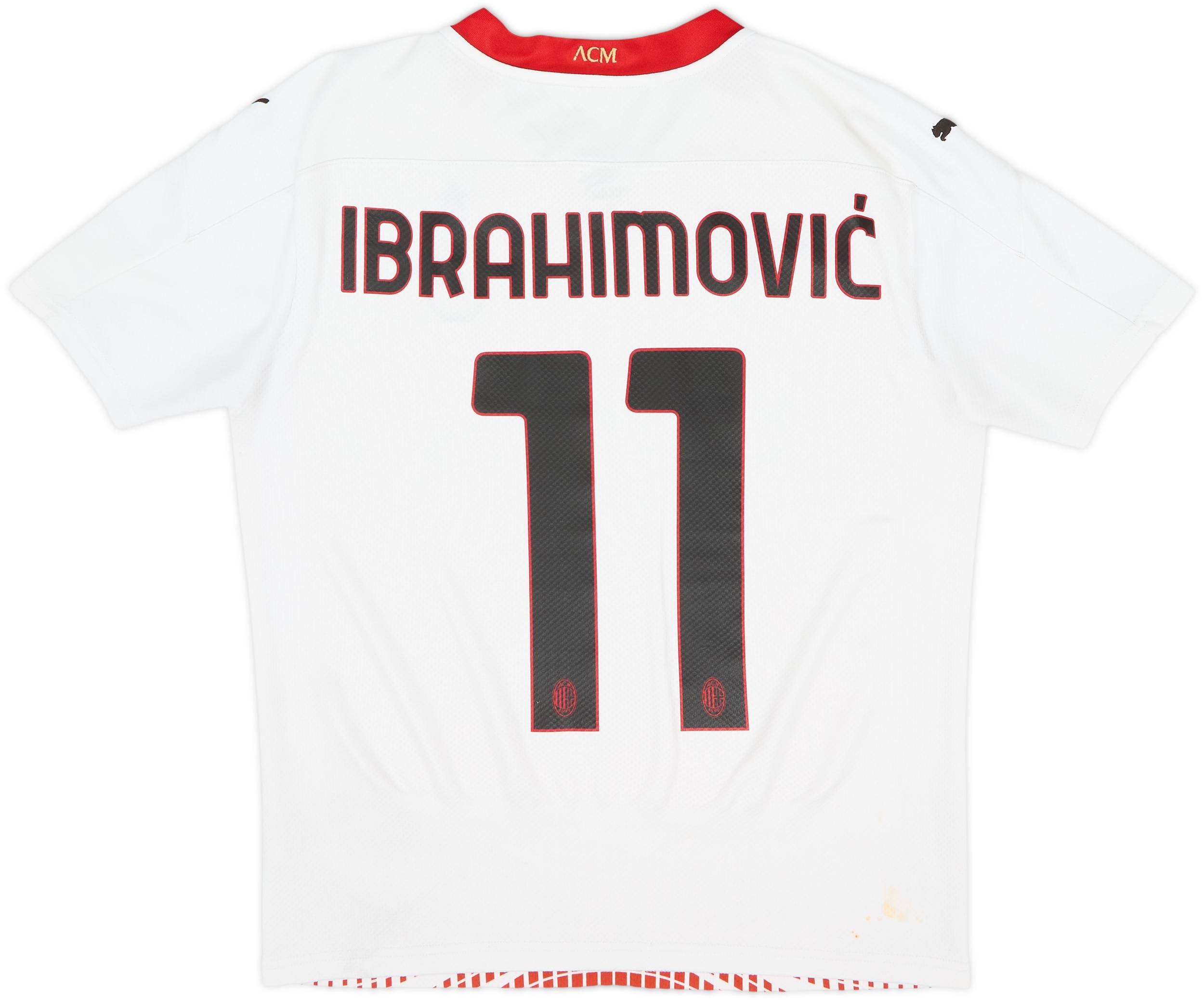 20-21 ACミラン IBRAHIMOVIĆ 11 XLシャツ 2020-21 AC Milan Away Shirt Ibrahimovic #11 - 6/10 - (S)