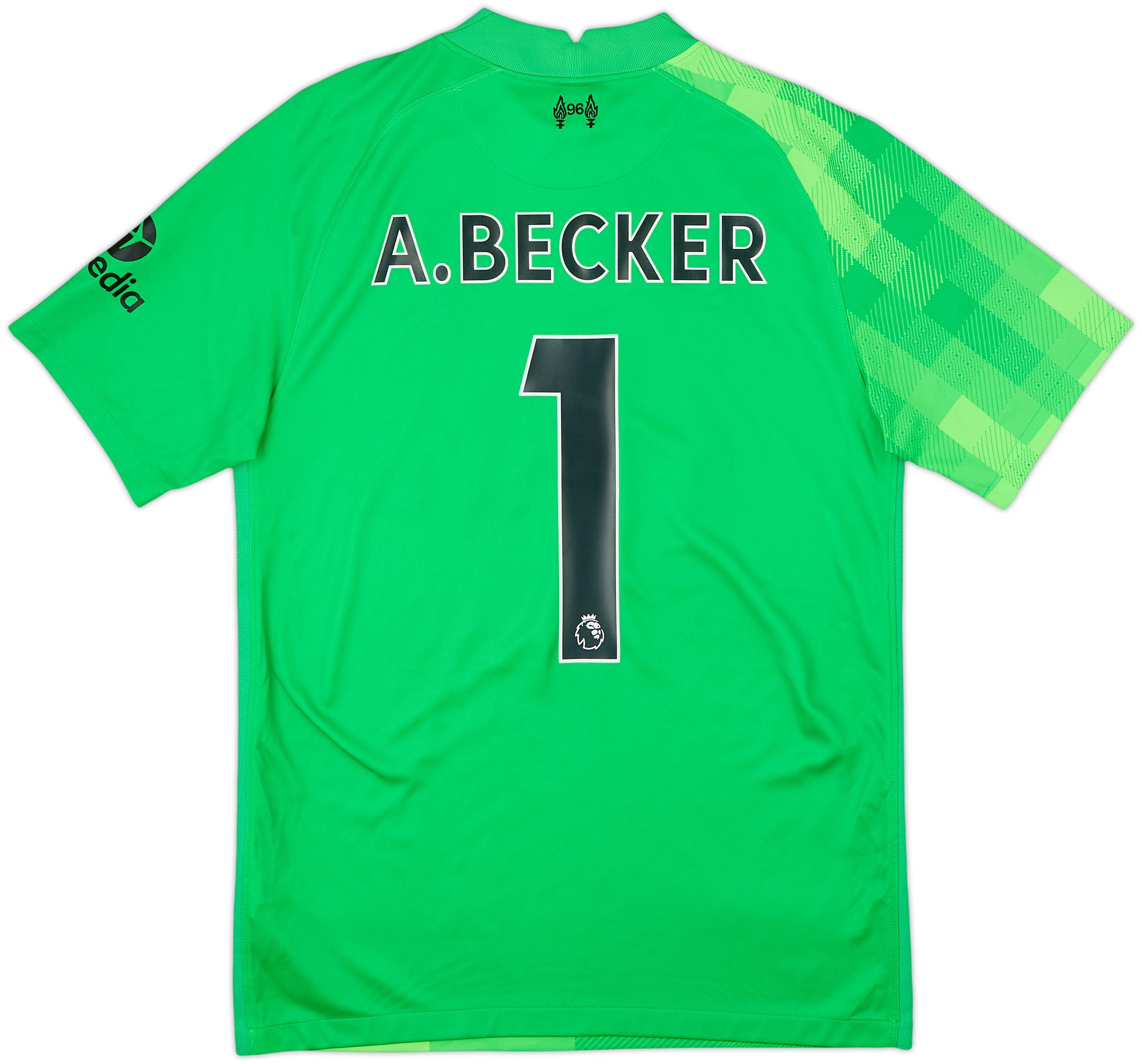 2021-22 Liverpool GK Shirt A.Becker #1 - 6/10 - (S)