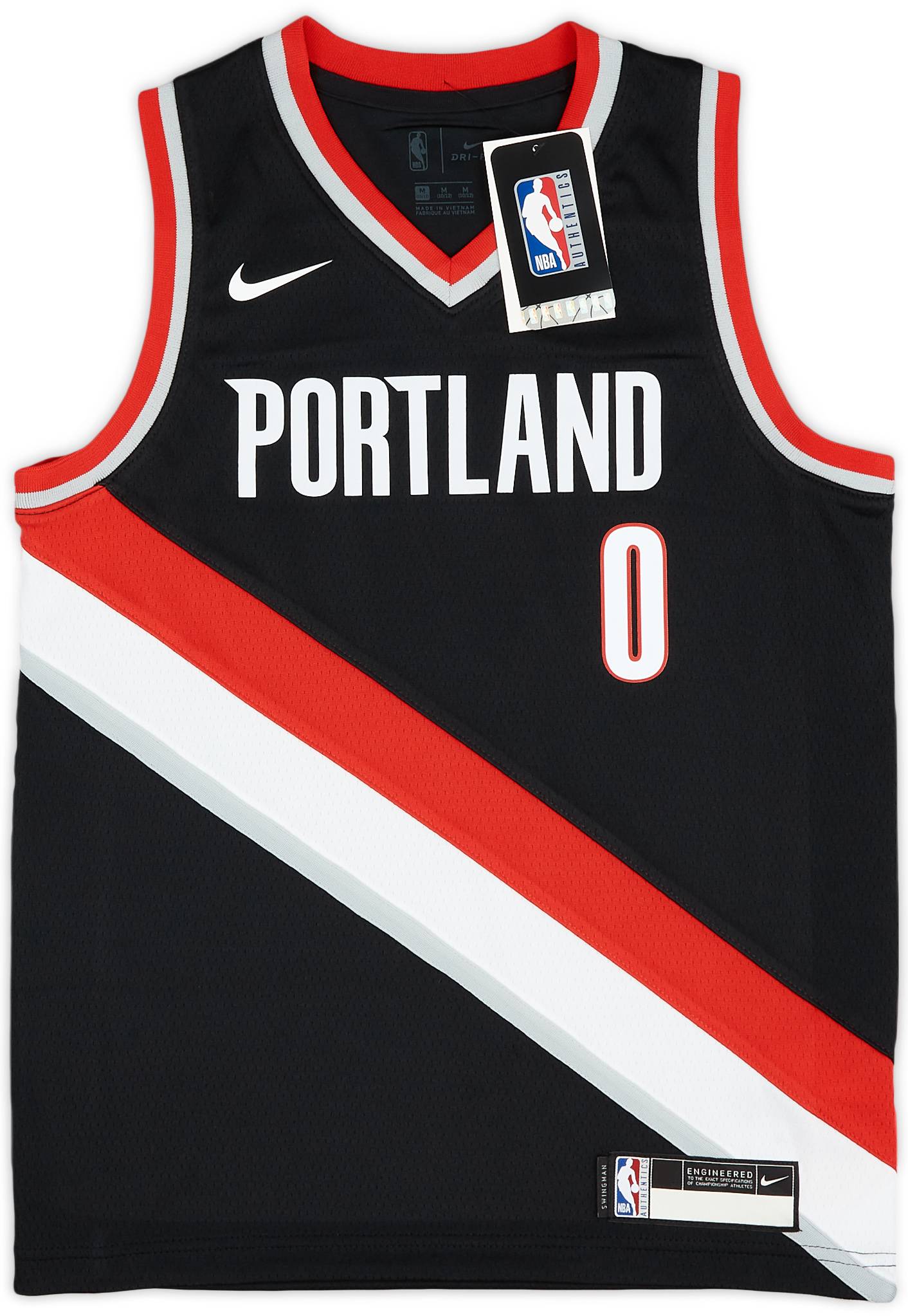 2017-23 Portland Trail Blazers Lillard #0 Nike Swingman Away Jersey (M.Kids)
