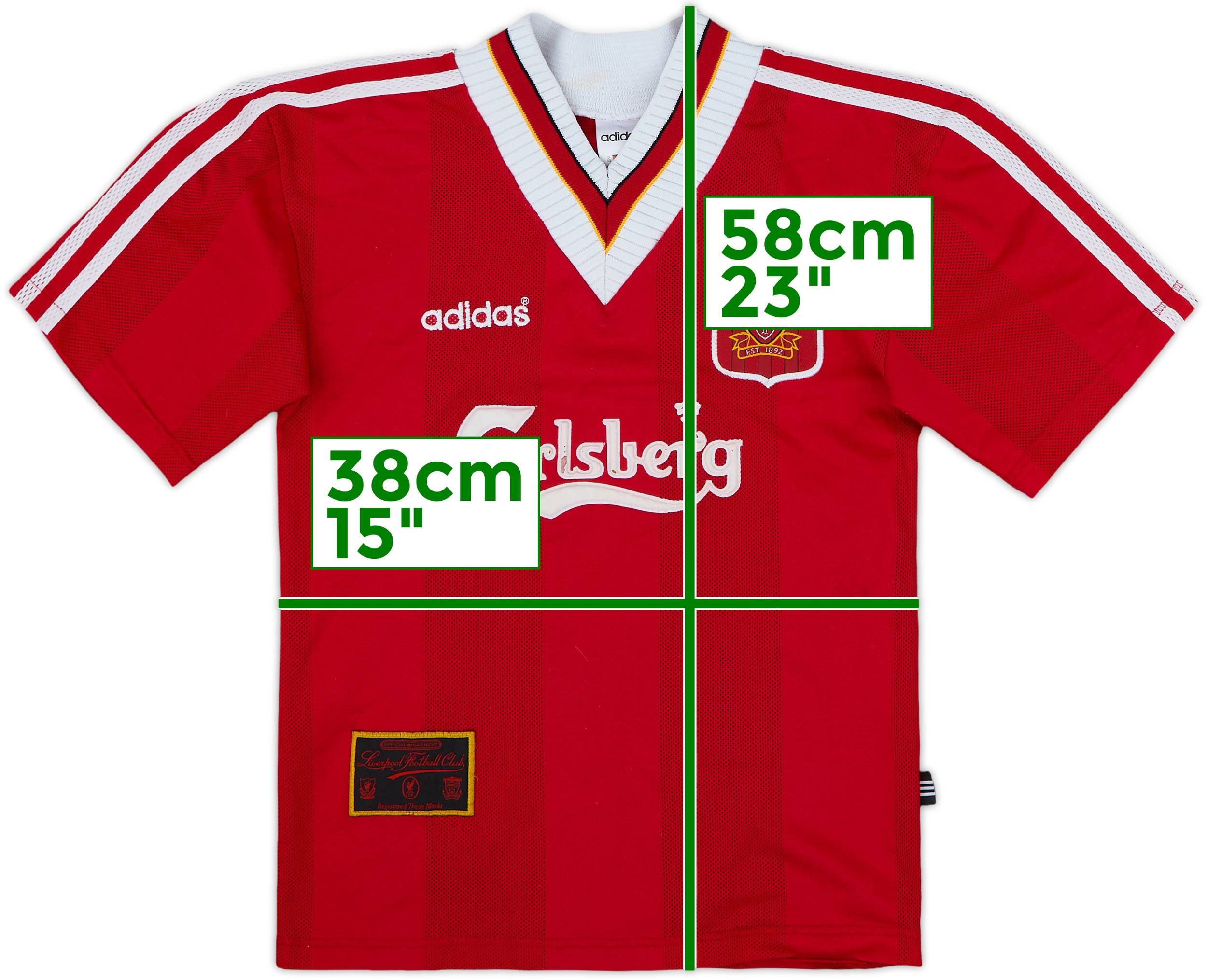 1995-96 Liverpool Home Shirt - 5/10 - (7-8 Years)