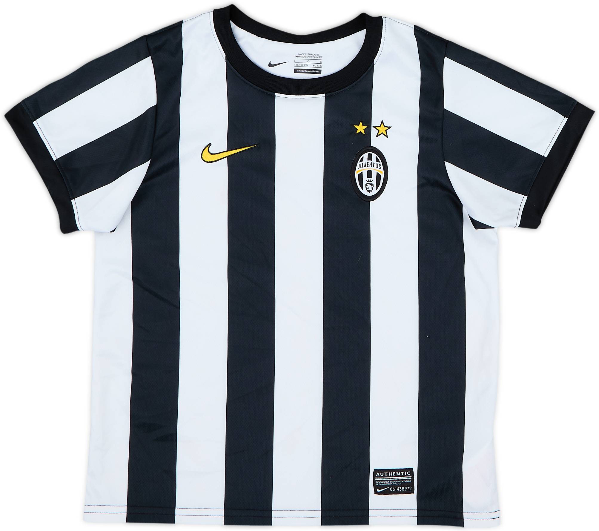 ユベントス　2012-13　サイズＭ　ユニフォーム 2012-13 Juventus Home Shirt - 10/10 - (6-7 Years)