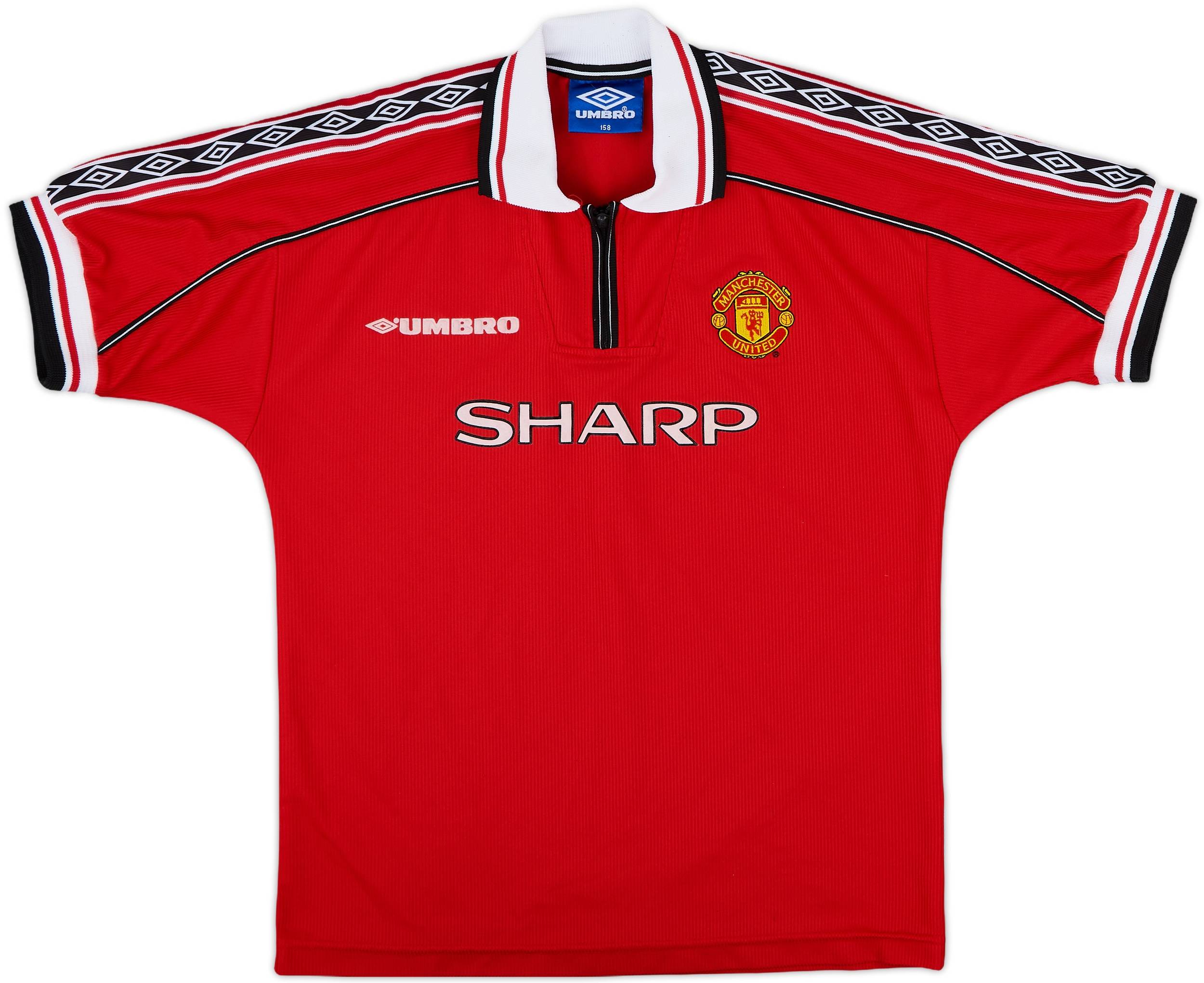 1998-00 Manchester United Home Shirt - 9/10 - (L.Boys)