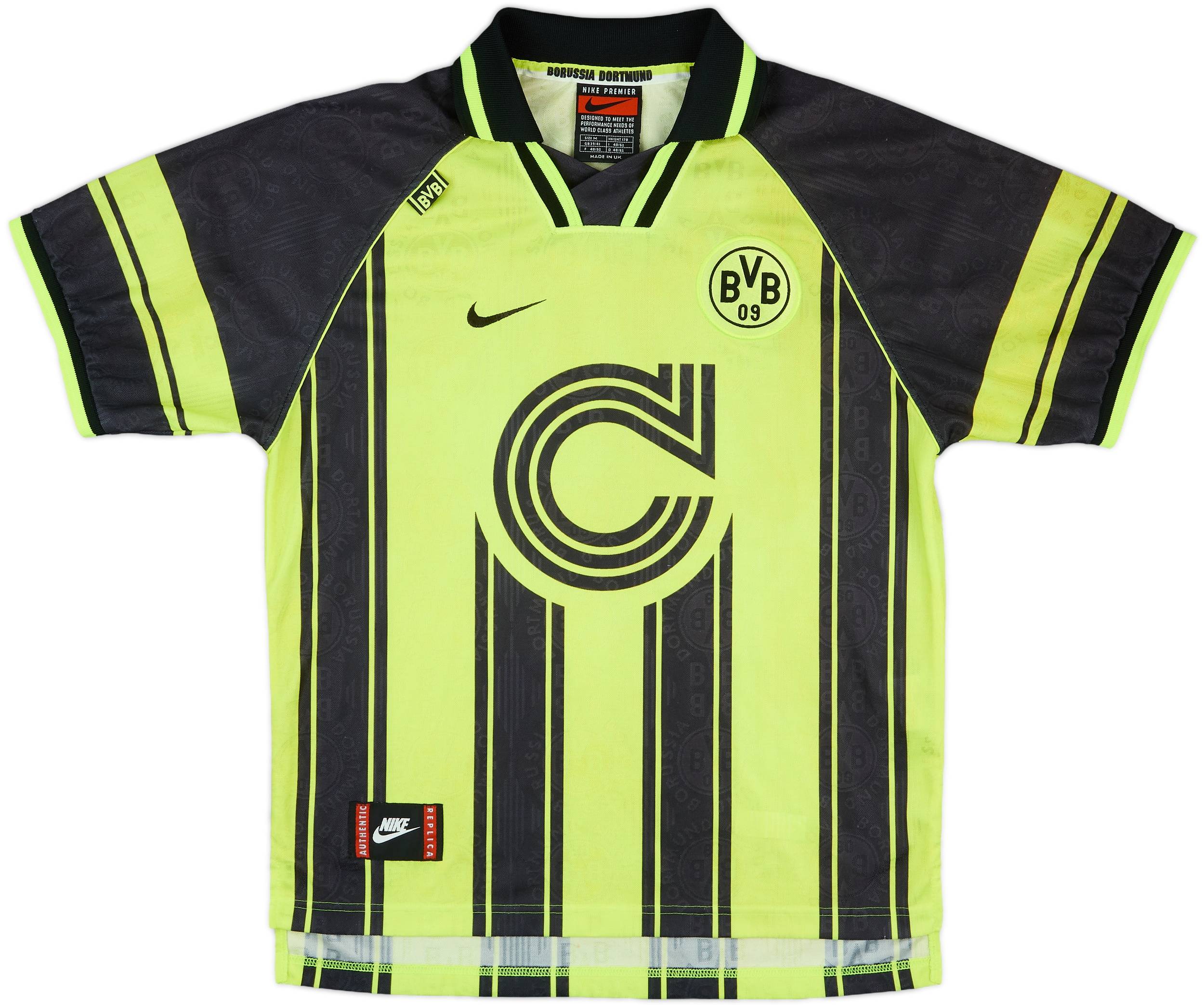 1996-97 Borussia Dortmund CL Home Shirt #18 - 8/10 - (M)