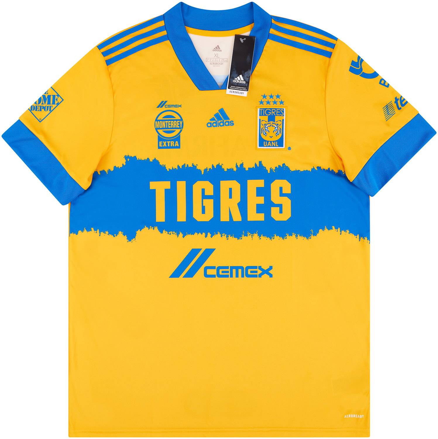2020-21 Tigres UANL Home Shirt - NEW