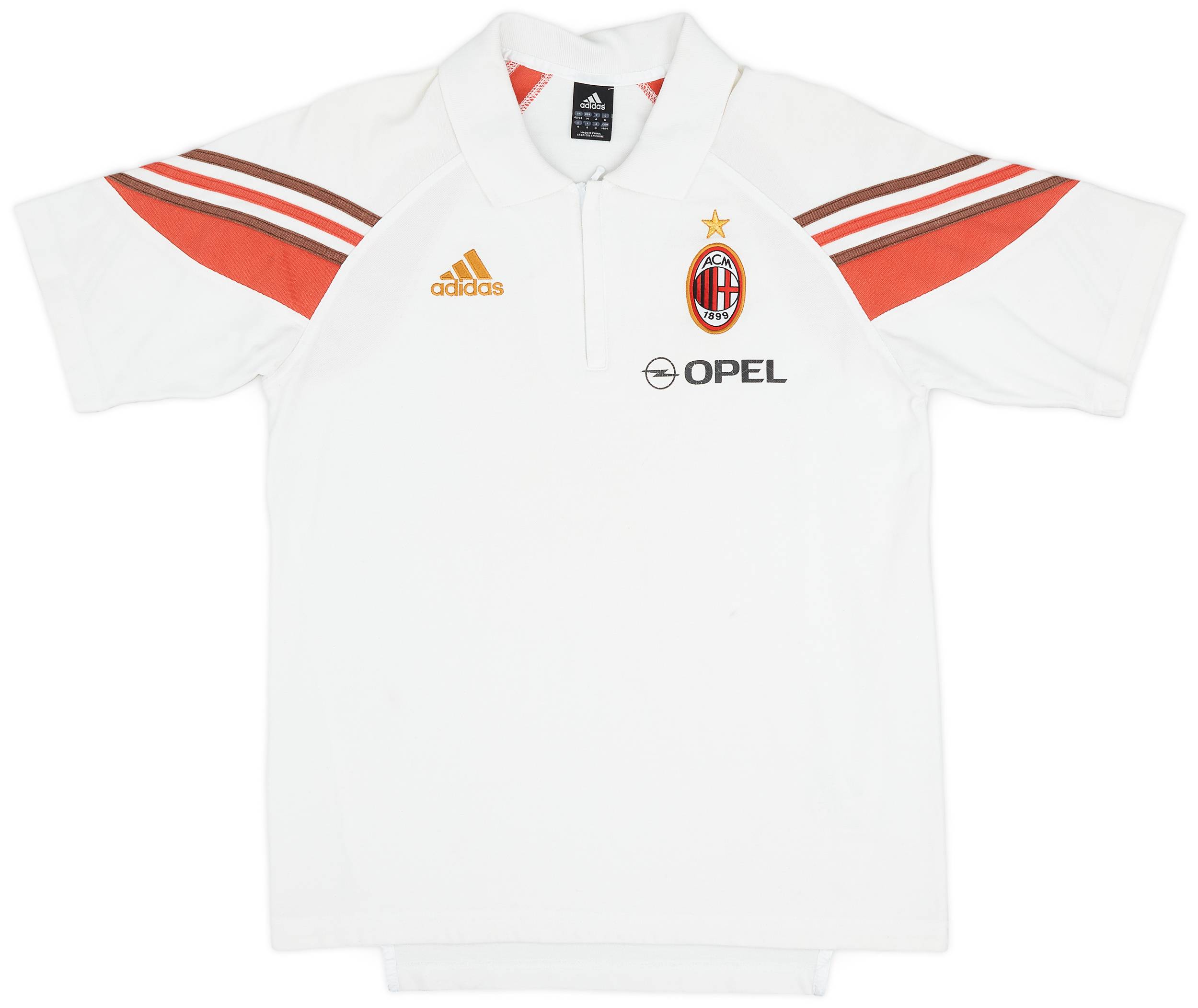 2003 04 AC Milan adidas 1 4 Zip Training Shirt 5 10 M L