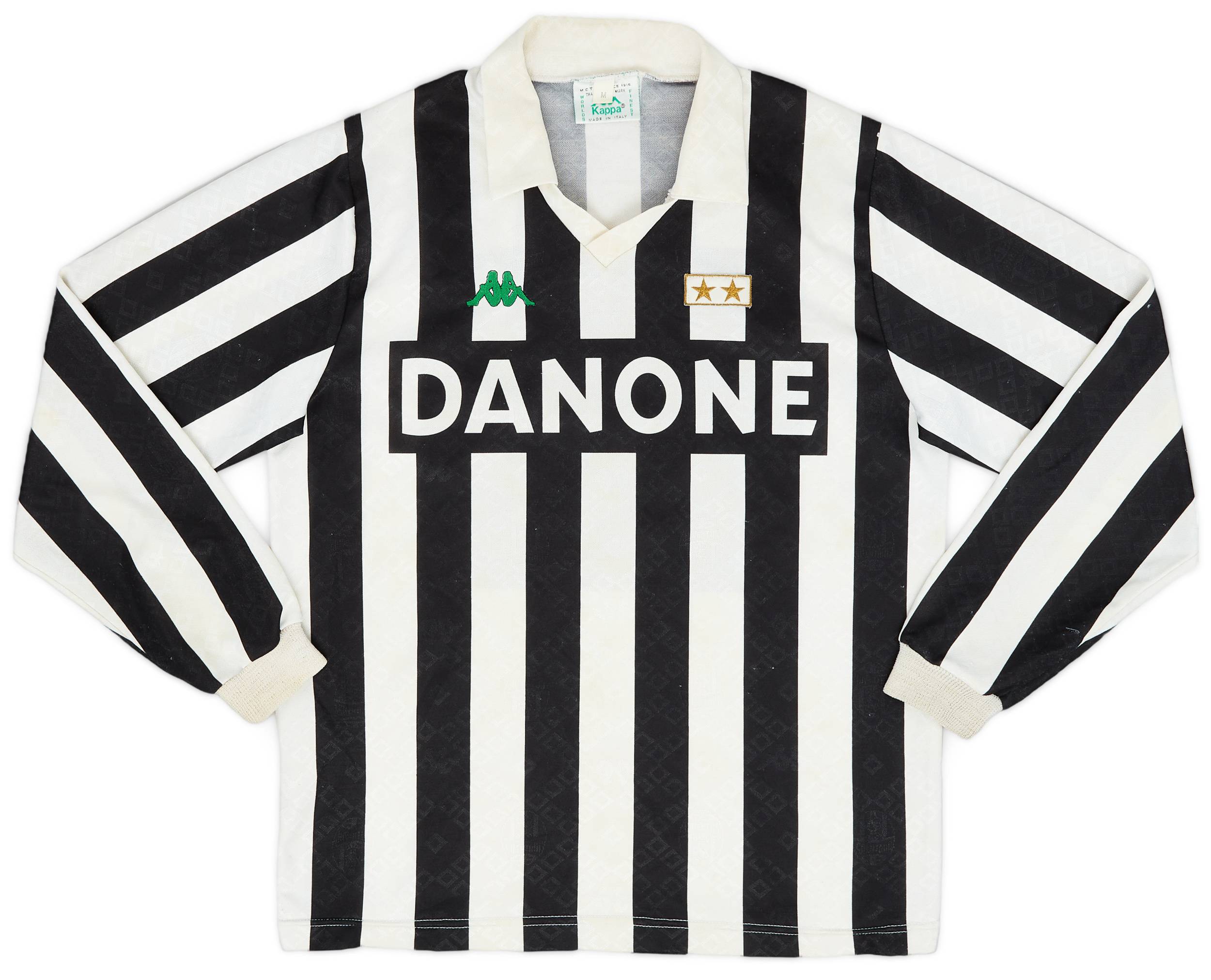 1991-92 Juventus Home L/S Shirt #10 - 8/10 - (M)