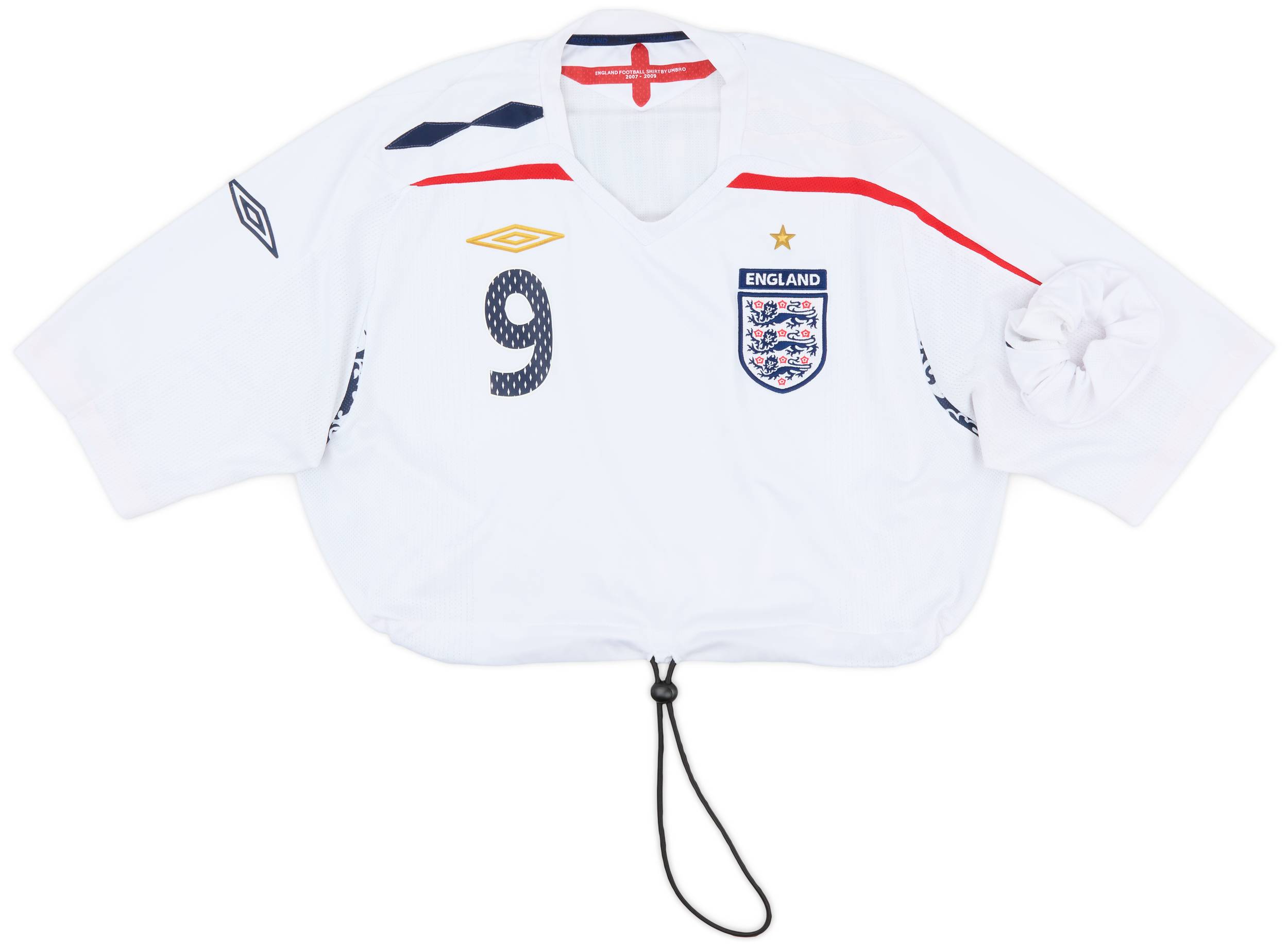 Reworked England Crop Top and Scrunchie Set
