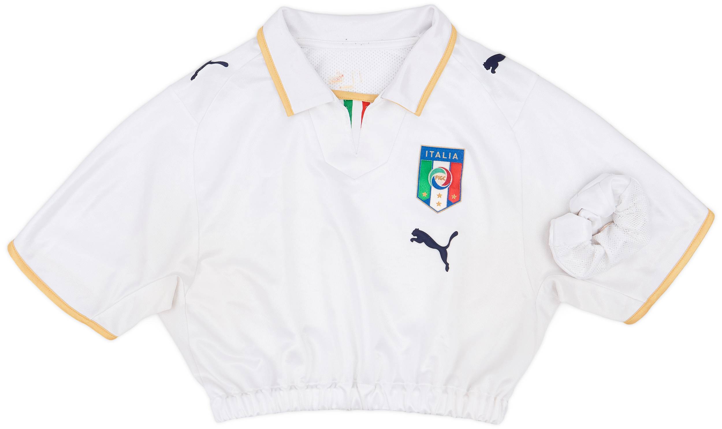 Reworked Italy Crop Top and Scrunchie Set