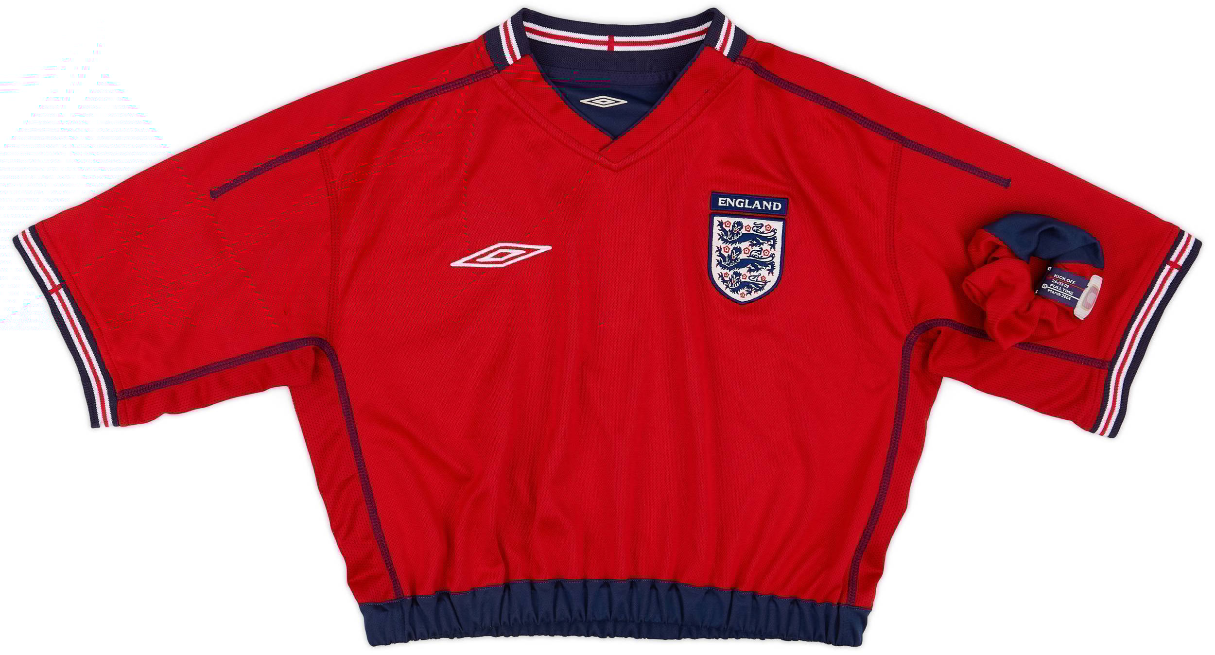 Reworked Reversable England Crop Top and Scrunchie Set
