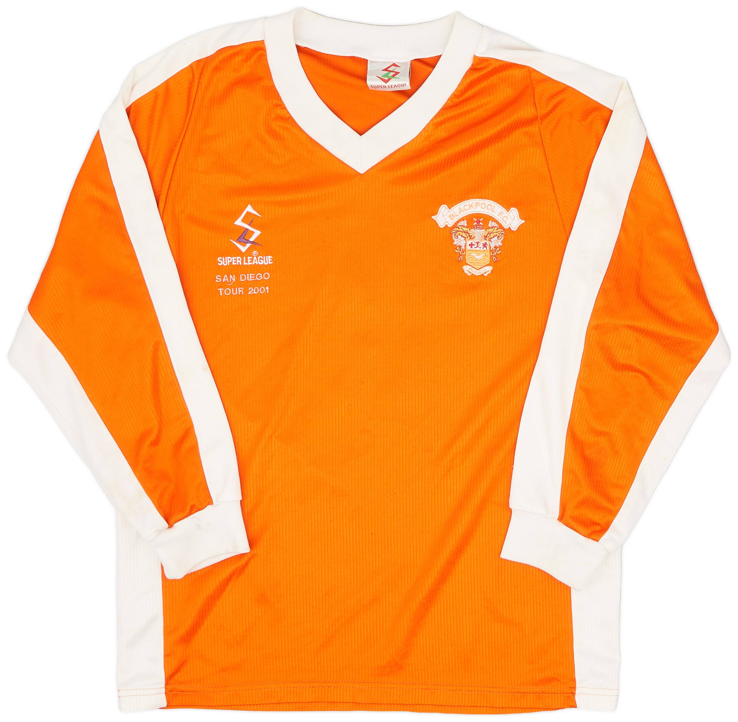 1999-01 Blackpool 'San Diego Tour 2001' L/S Home Shirt #5 - 7/10