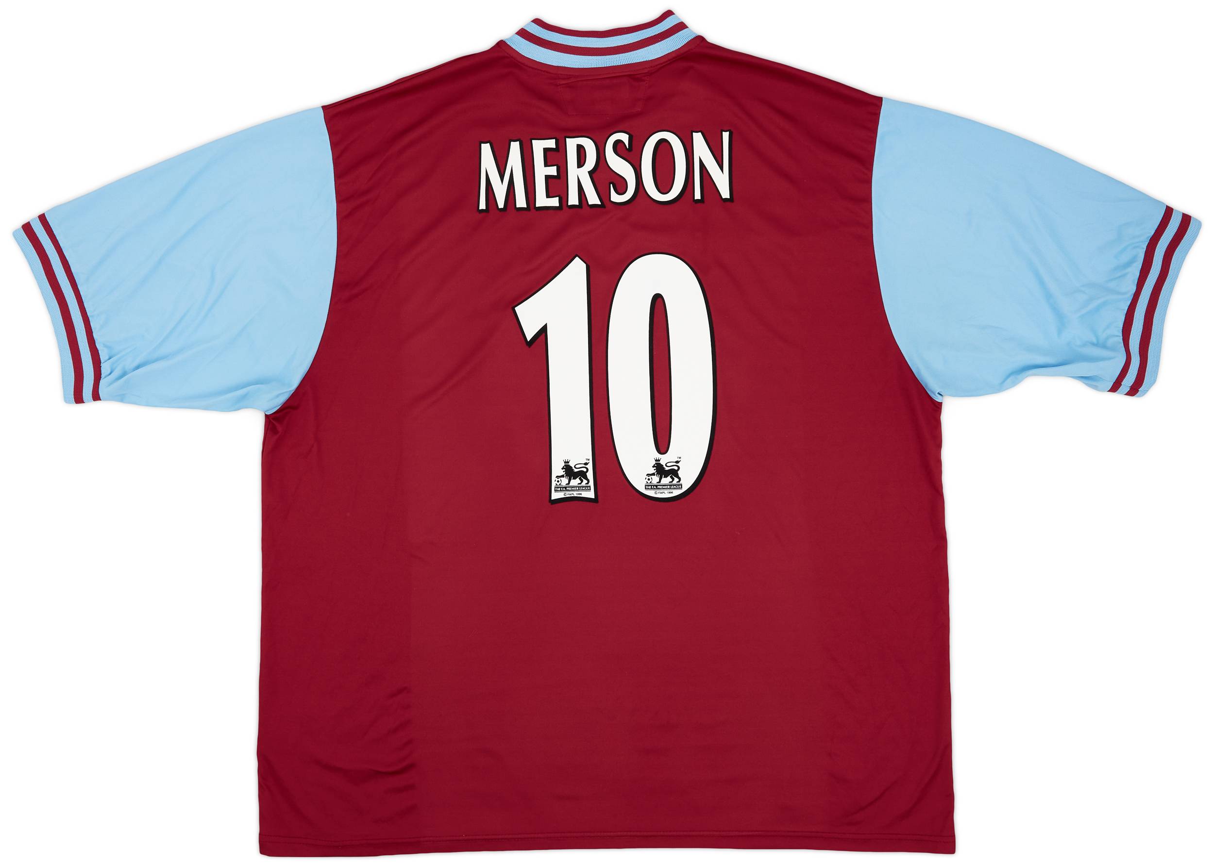 2002-03 Aston Villa Home Shirt Merson #10 - 8/10 - (3XL)