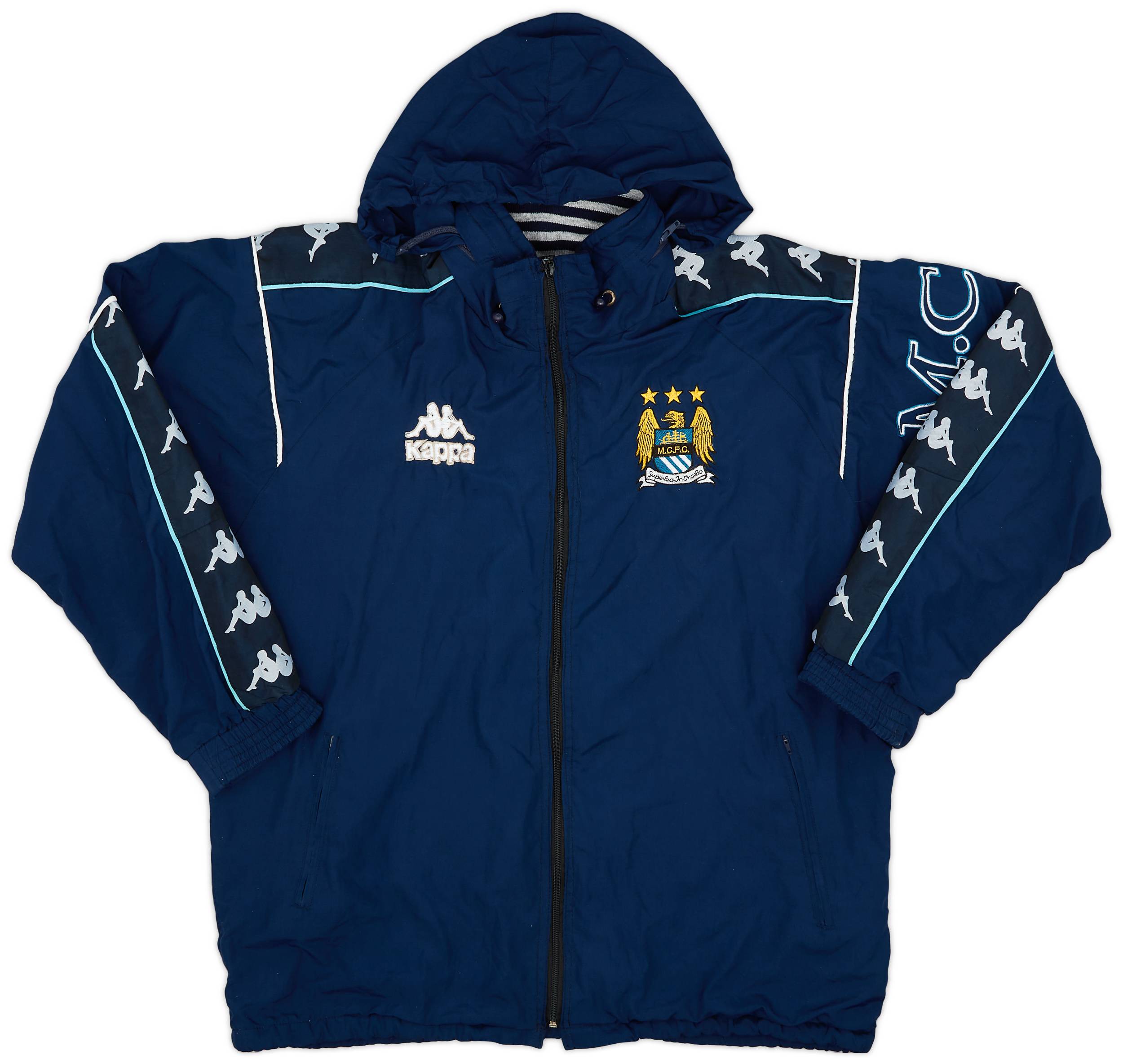 1997 99 Manchester City Kappa Rain Jacket 7 10 XL