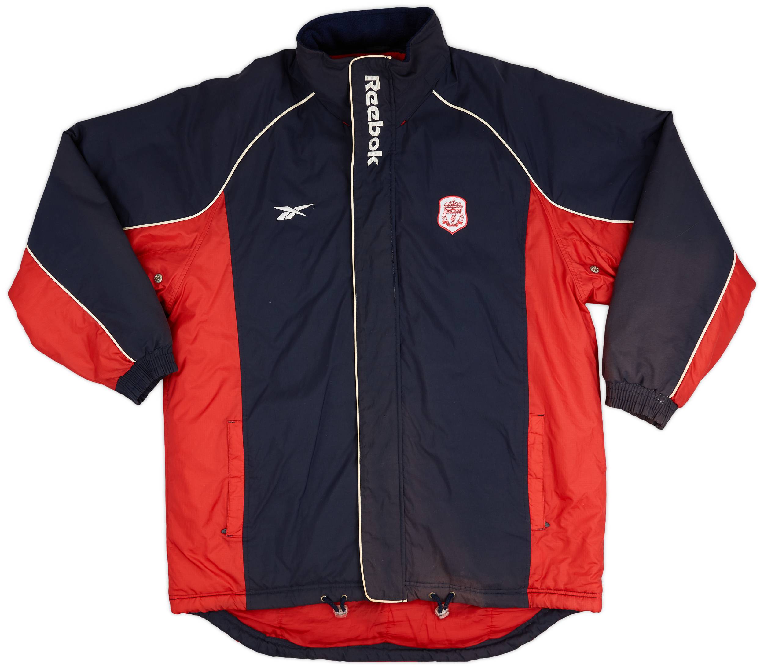 2000-02 Liverpool Reebok Padded Bench Coat - 9/10 - (XL)