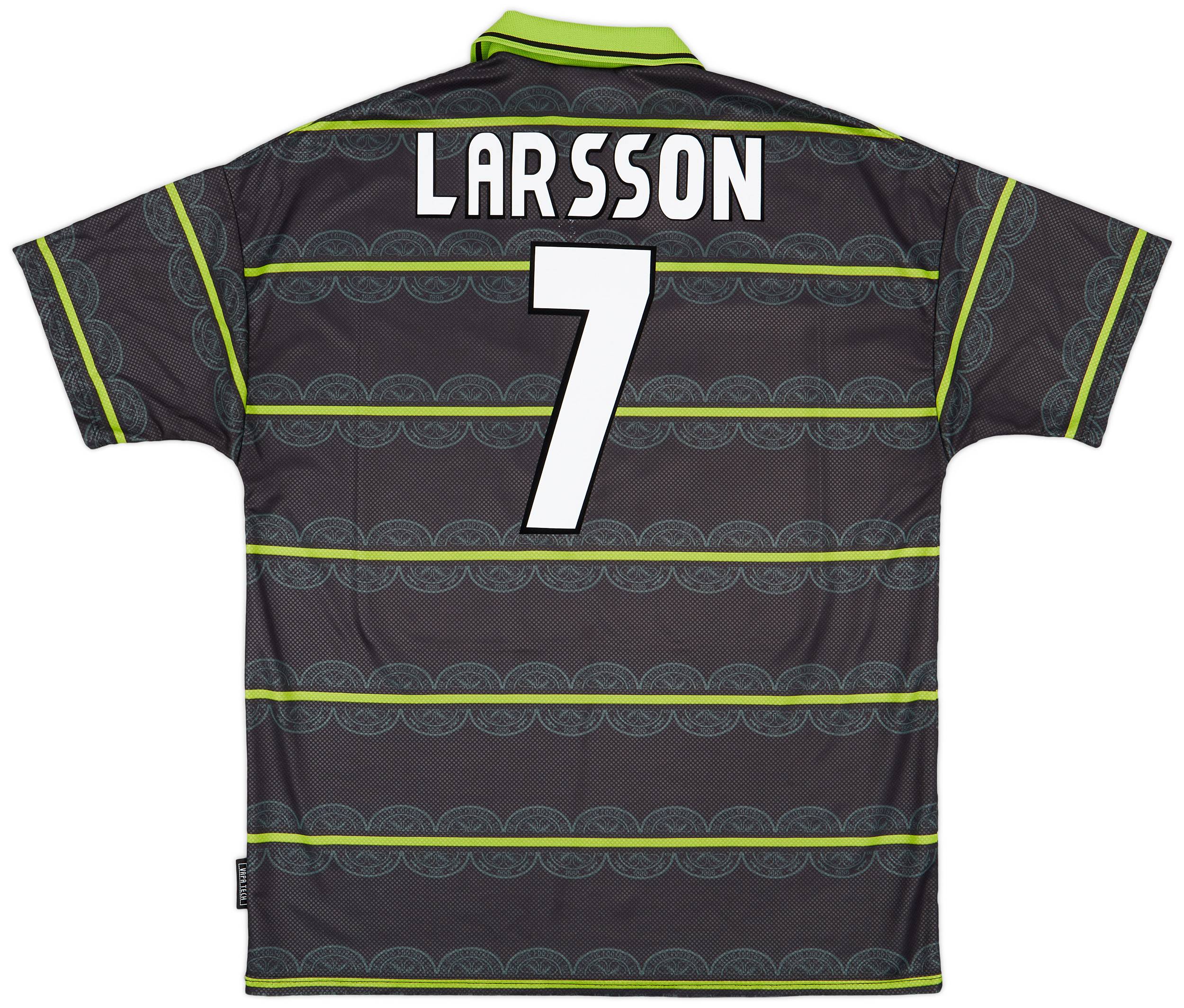 1998-99 Celtic Away Shirt Larsson #7 - 8/10 - (XL)