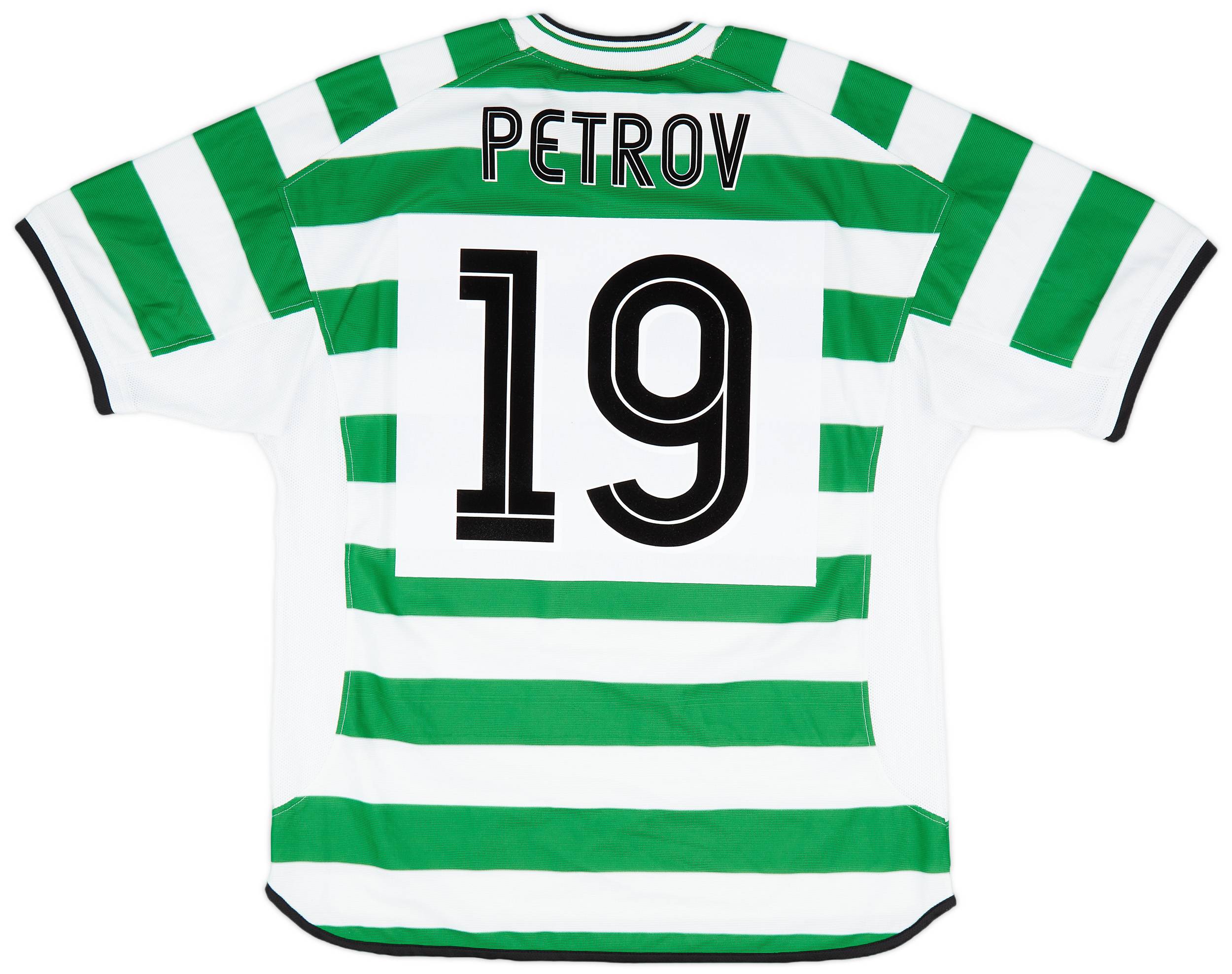 2001-03 Celtic Home Shirt Petrov #19 - 9/10 - (XL)