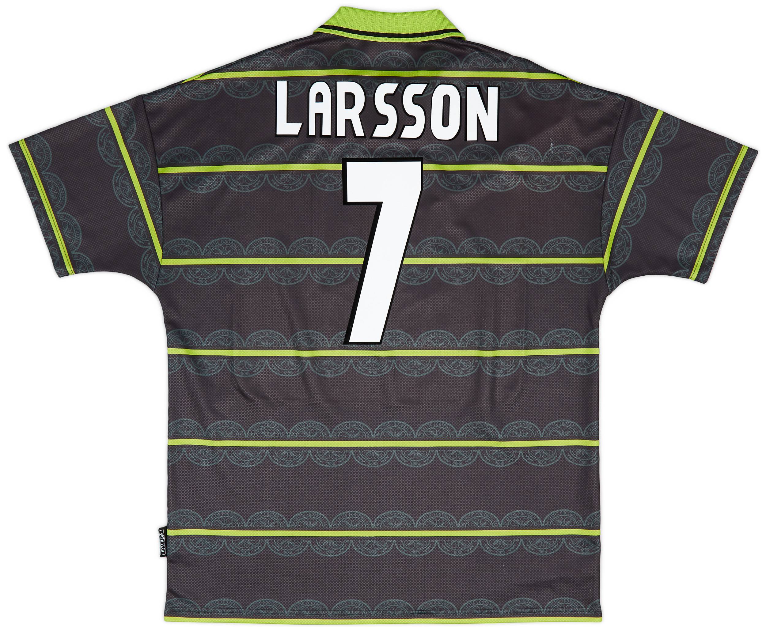 1998-99 Celtic Away Shirt Larsson #7 - 8/10 - (XL)