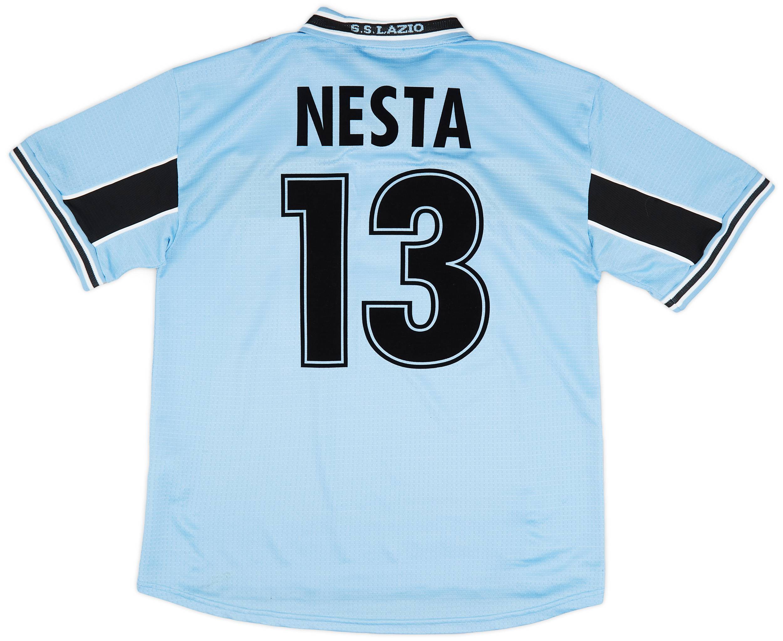 【超お買い得！】 Shirt Home Lazio 1998-00 Nesta (XL) - 8/10 - #13 ウェア