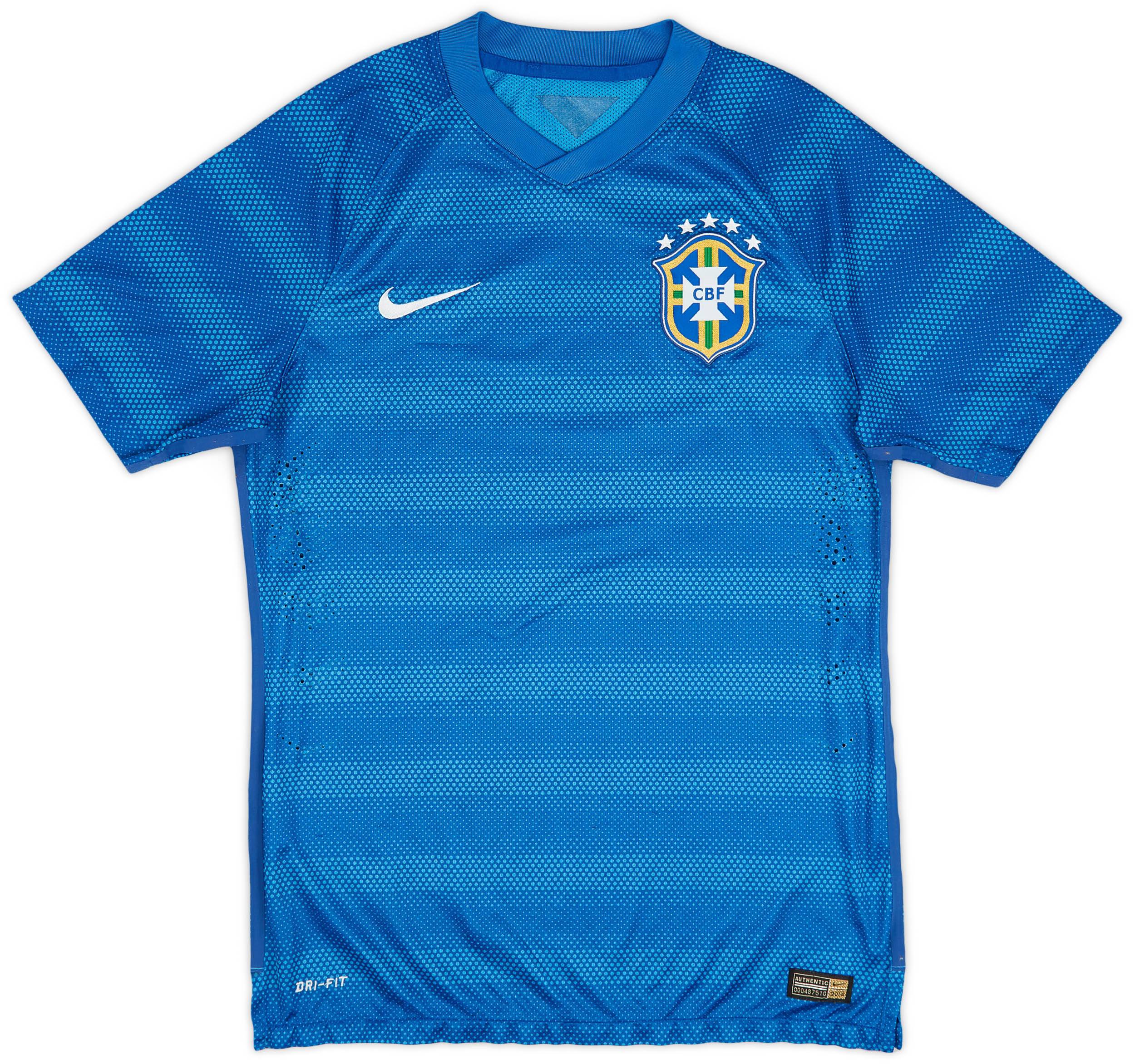 2014-15 Brazil Player Issue Away Shirt - 6/10 - (M)