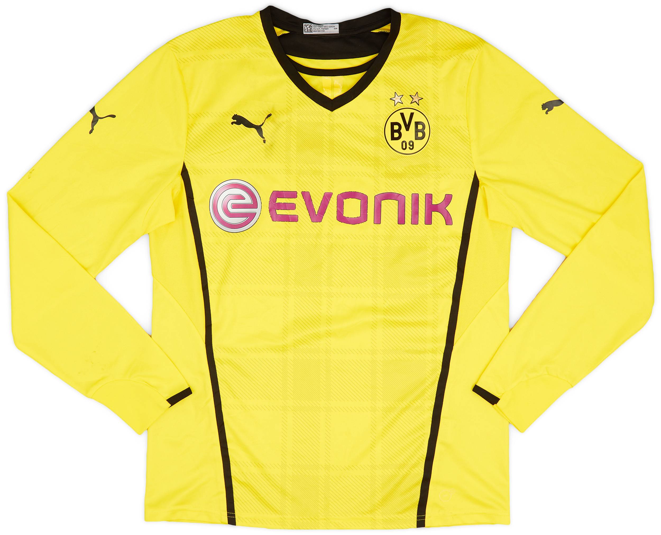 2013-14 Borussia Dortmund Home L/S Shirt - 5/10 - (L)