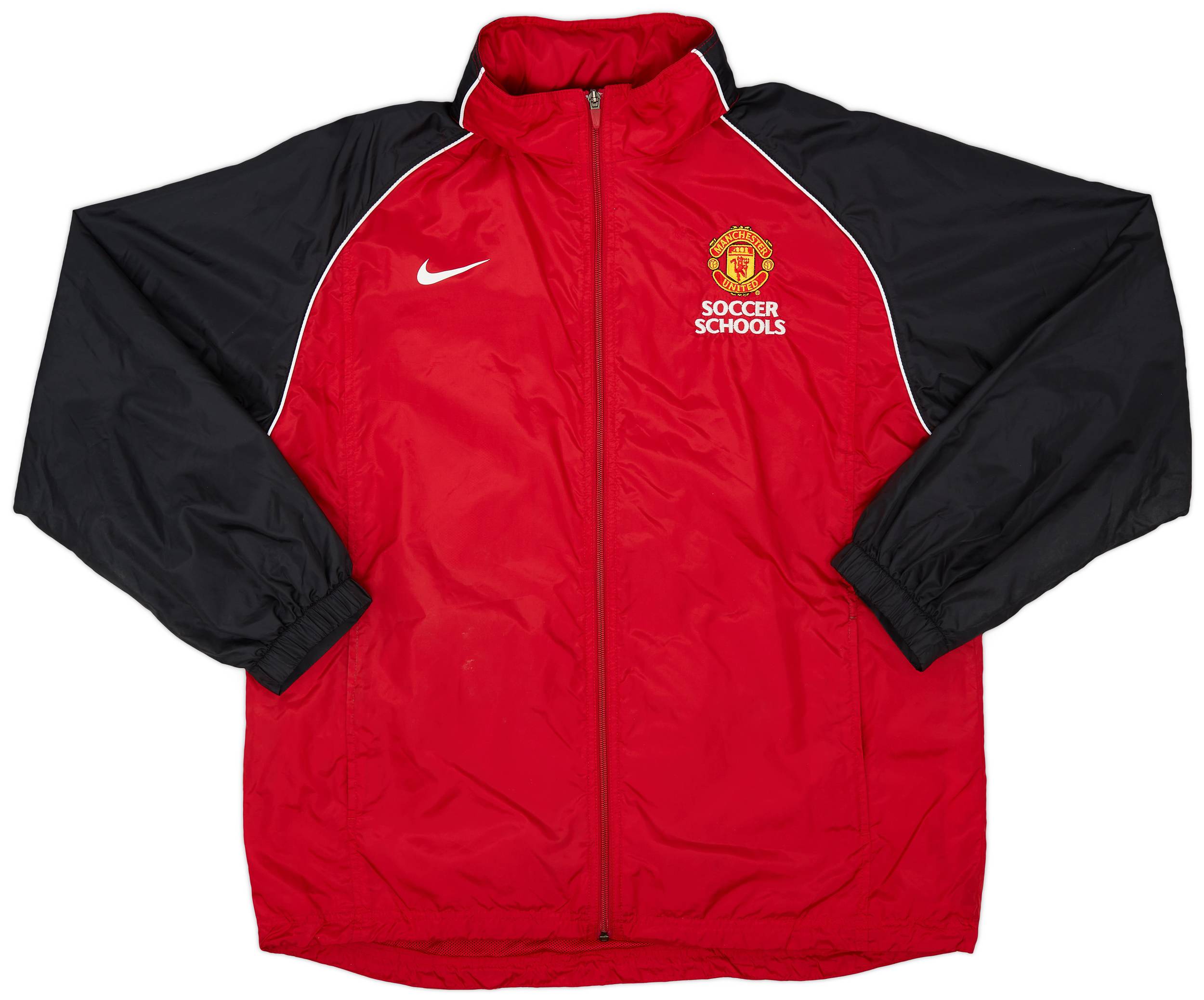 2011-12 Manchester United Soccer Schools Nike Hooded Track Jacket - 8/10 - (L)