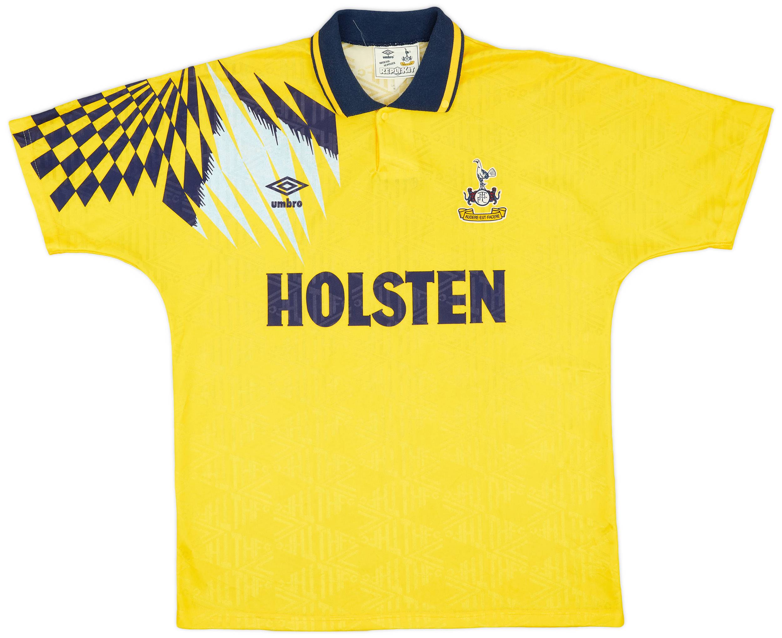 1991-95 Tottenham Away Shirt - 9/10 - (L)