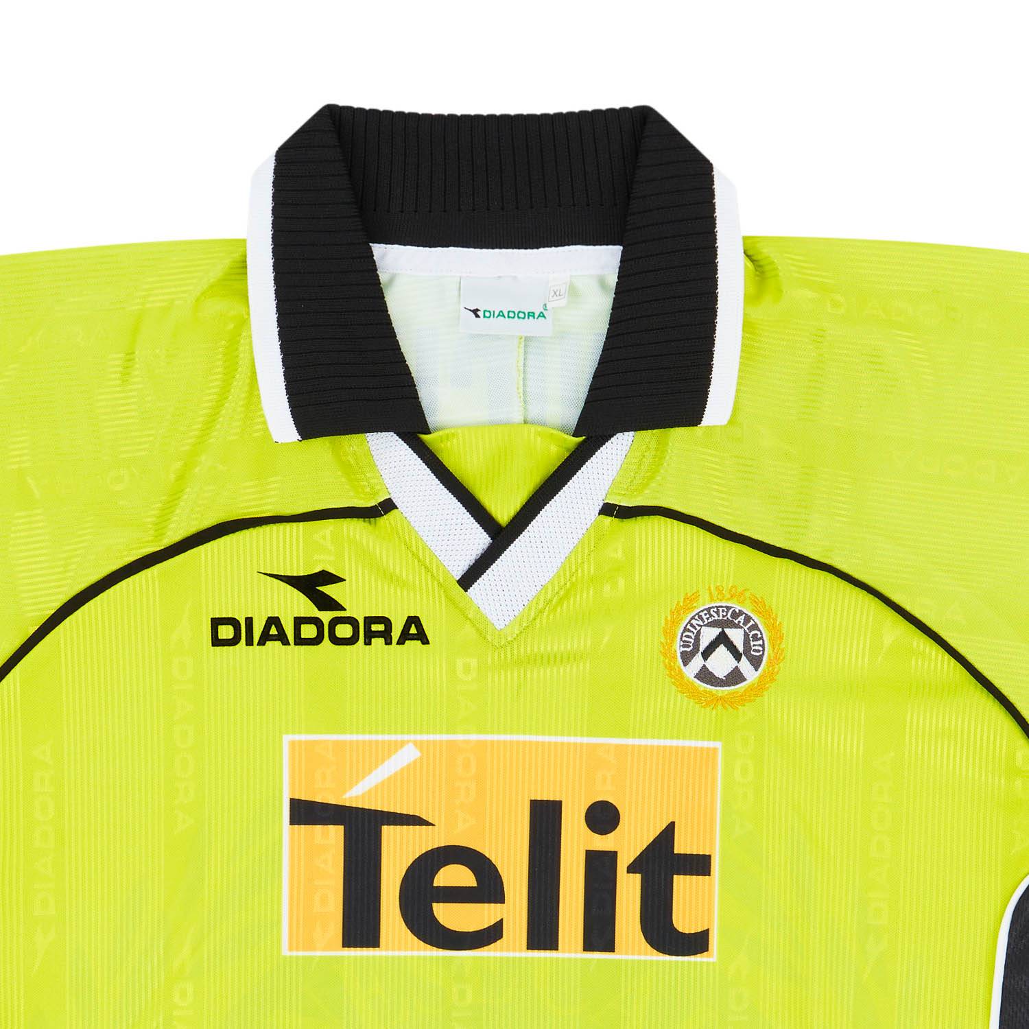 1999-00 Udinese Match Issue Away Shirt Giannichedda #16