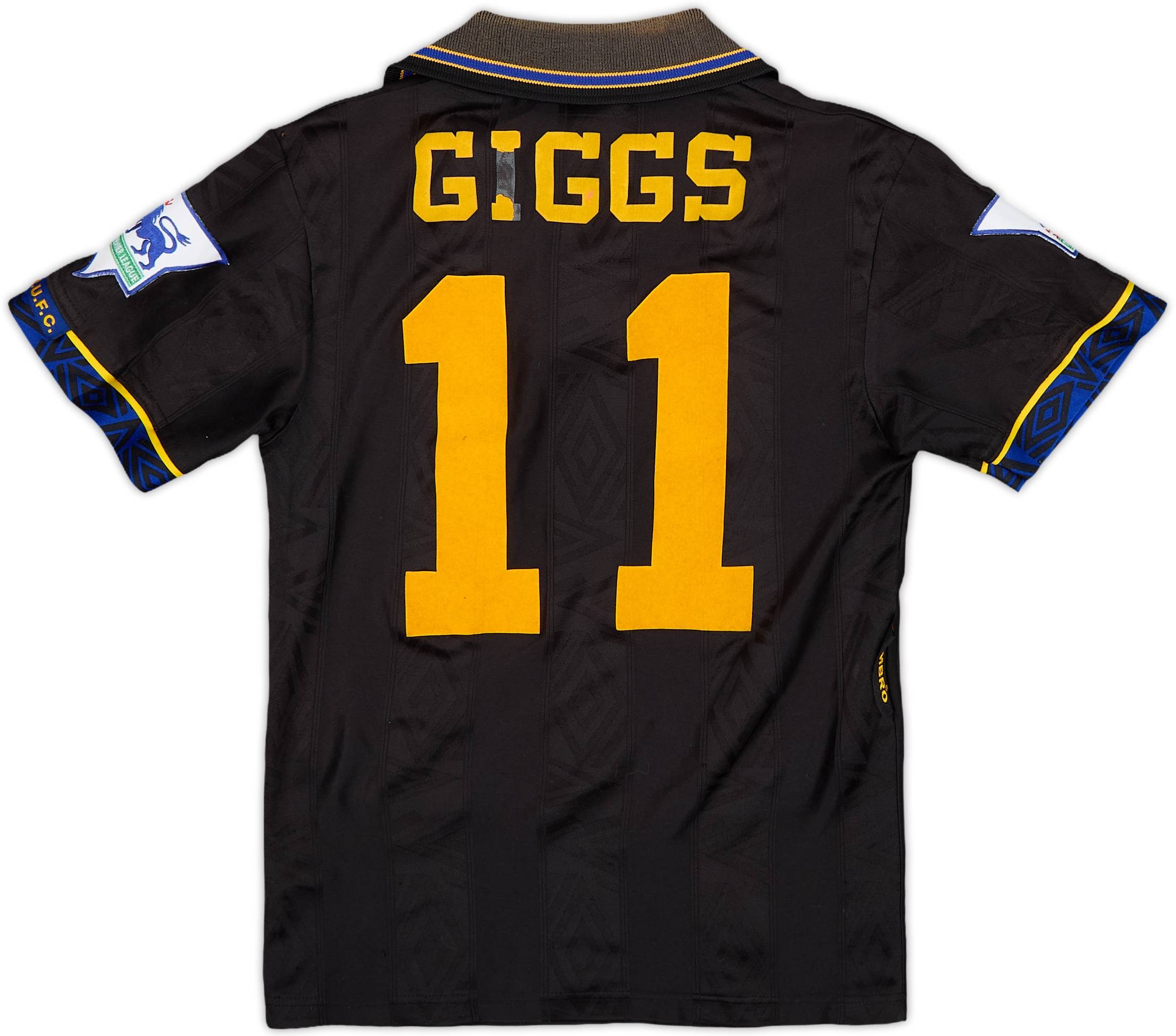 1993-95 Manchester United Away Shirt Giggs #11 - 5/10 - (S.Boys)
