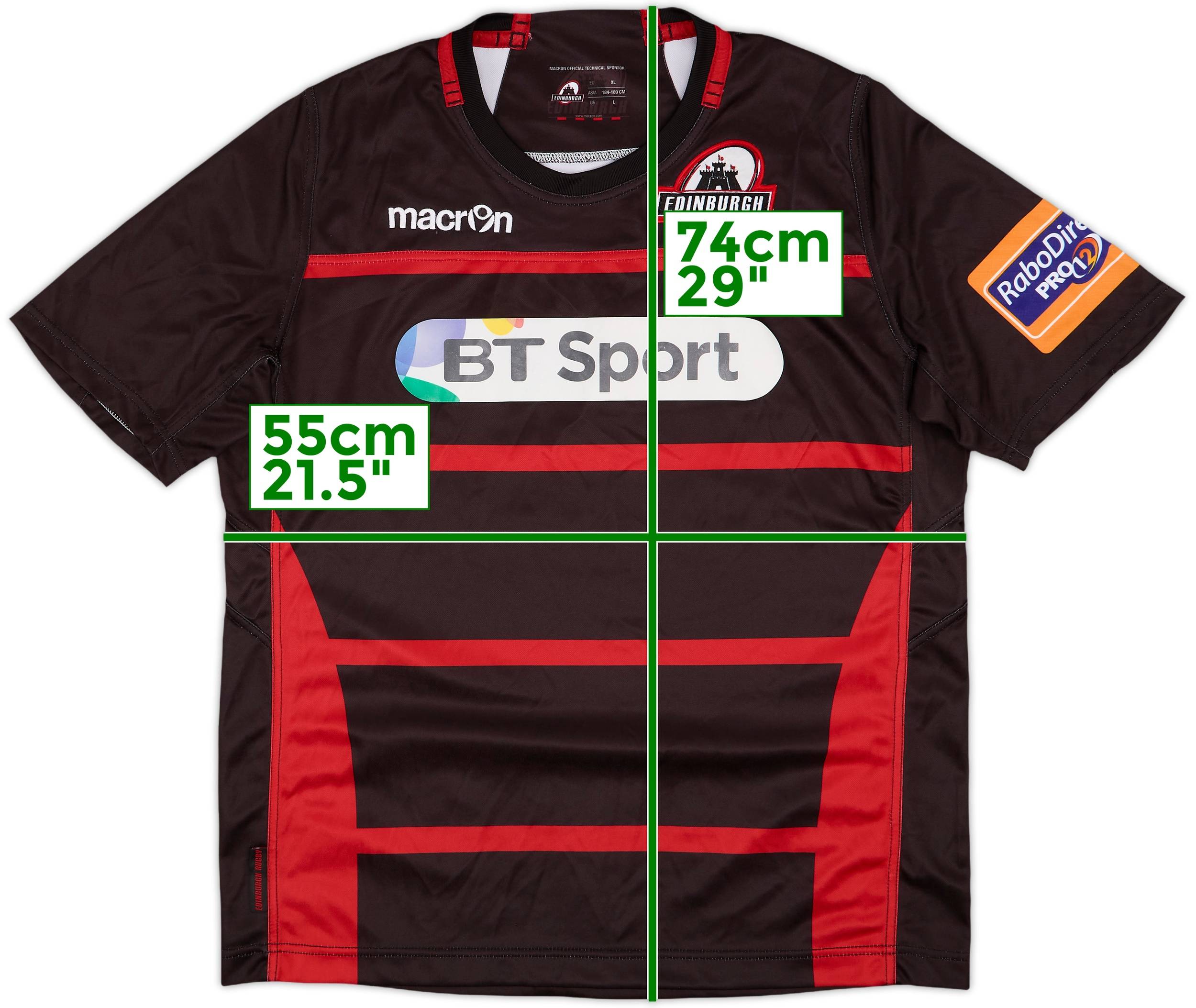 2013-14 Edinburgh Rugby Shirt - 8/10 - (XL)