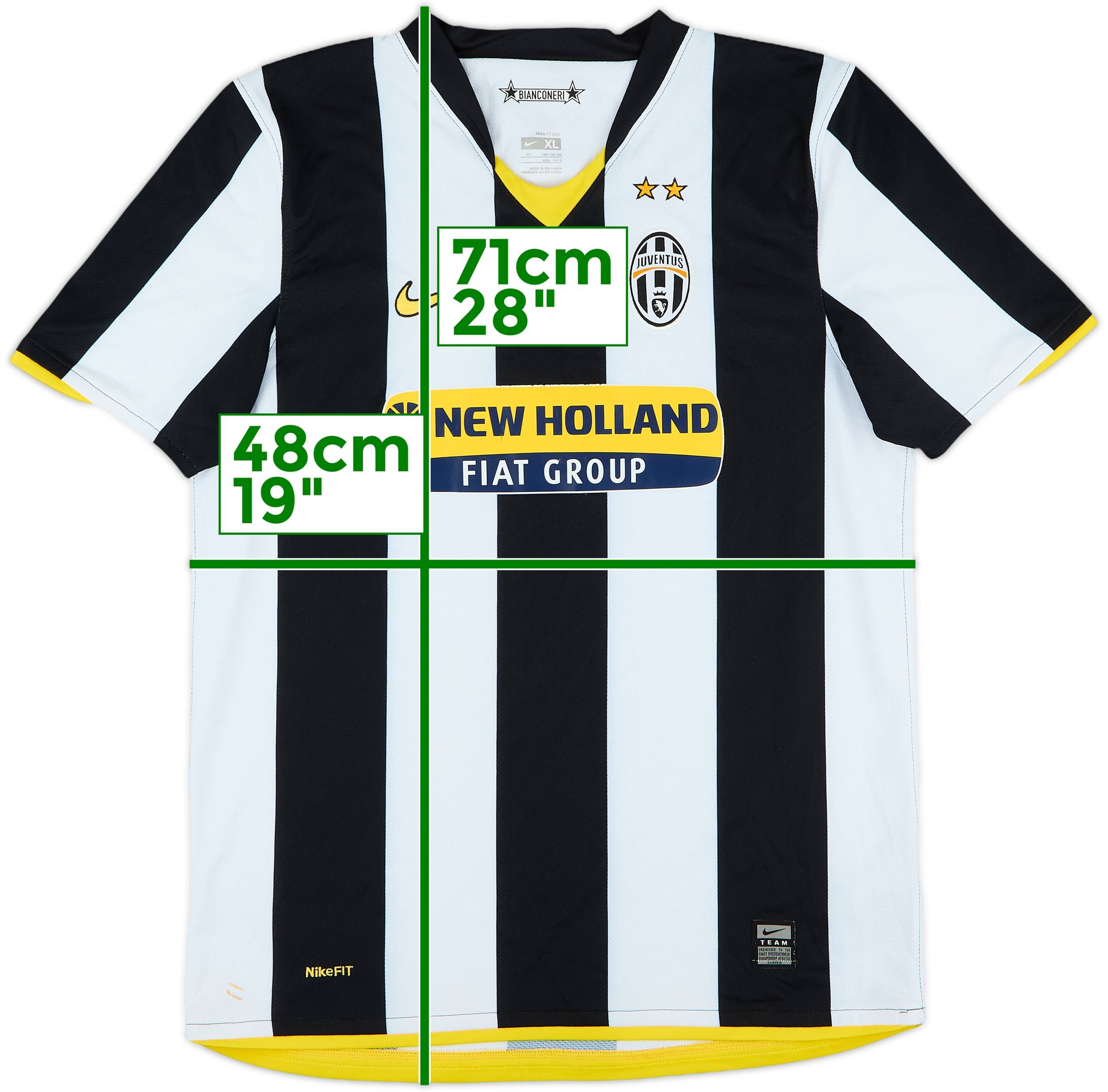 Juventus ホームユニフォーム 2008-09 Juventus Match Issue Signed Home Shirt Amauri #8