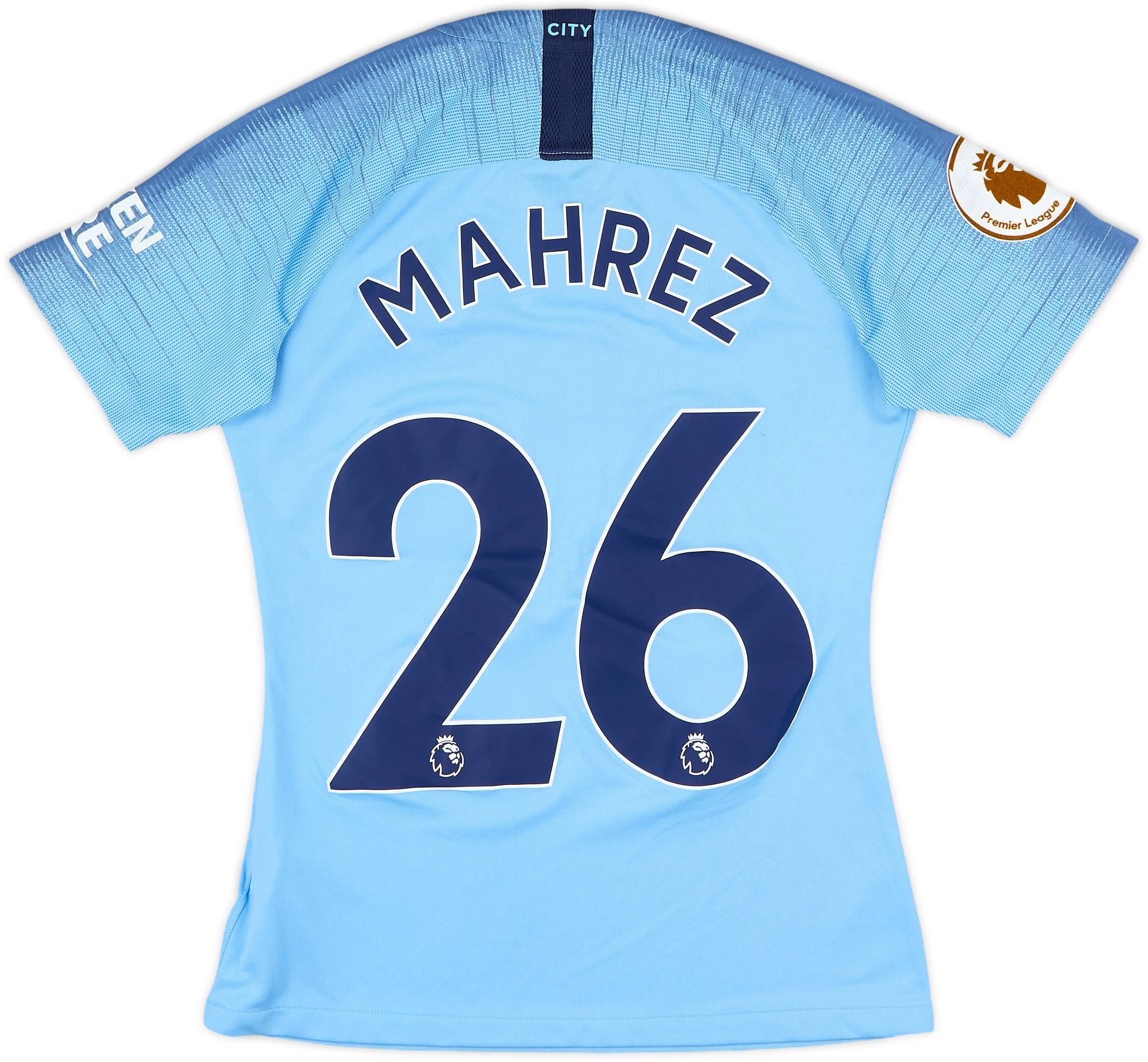 2018-19 Manchester City Home Shirt Mahrez #26 - 9/10 - (Women's S)