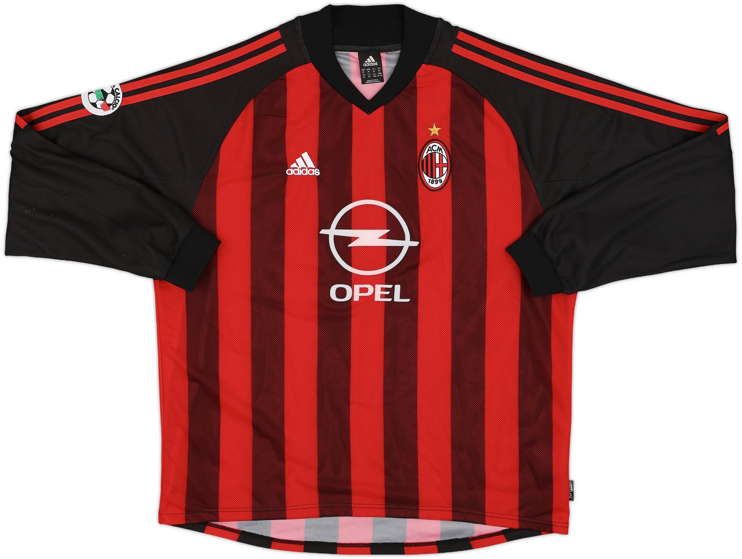 ACミラン 2002-03シーズン ユニフォーム ホーム XL 2002-03 AC Milan Home L/S Shirt Inzaghi #9 - 6/10 - (XL)