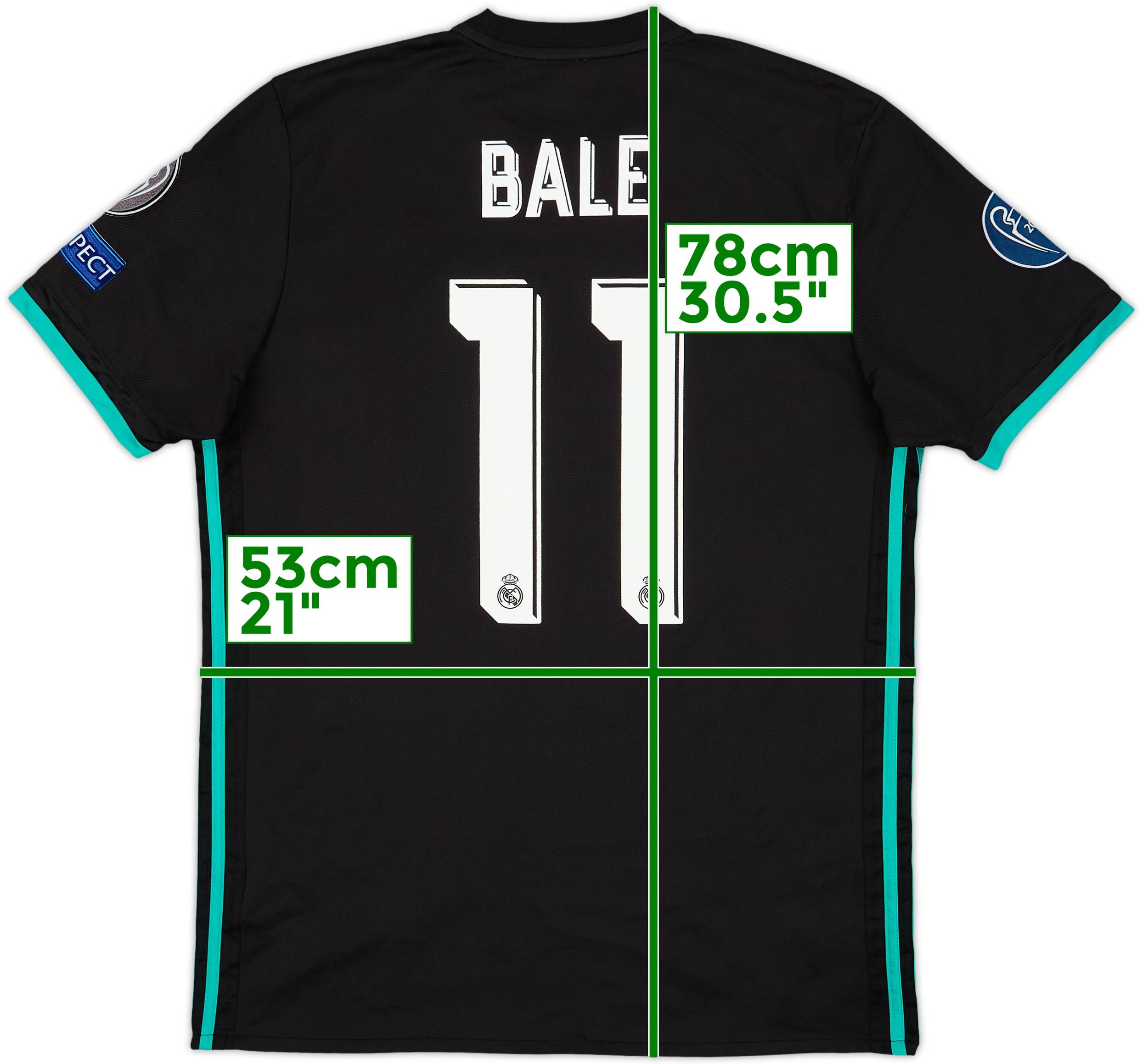 2017-18 Real Madrid Away Shirt Bale #11 - 9/10 - (L)