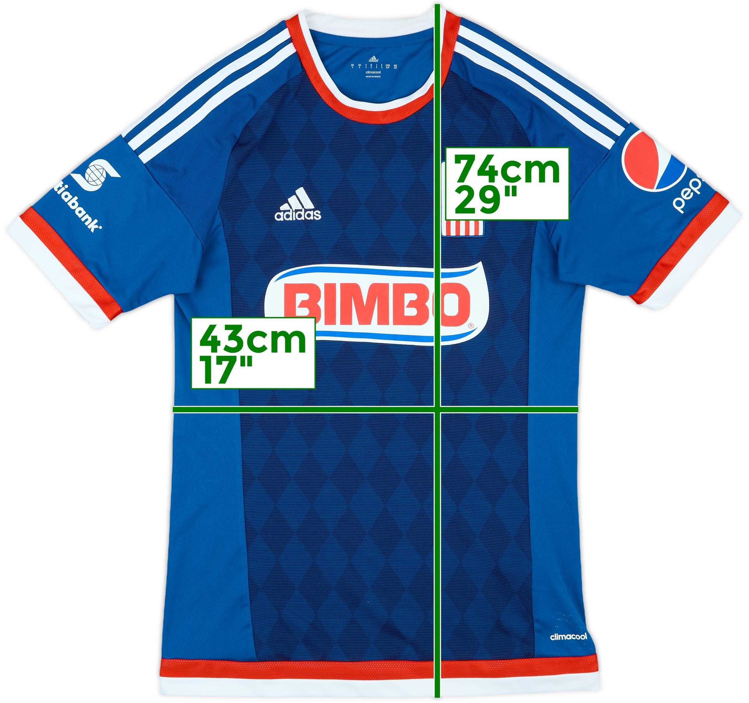 2015-16 Chivas Guadalajara Away Shirt 8/10 (S)