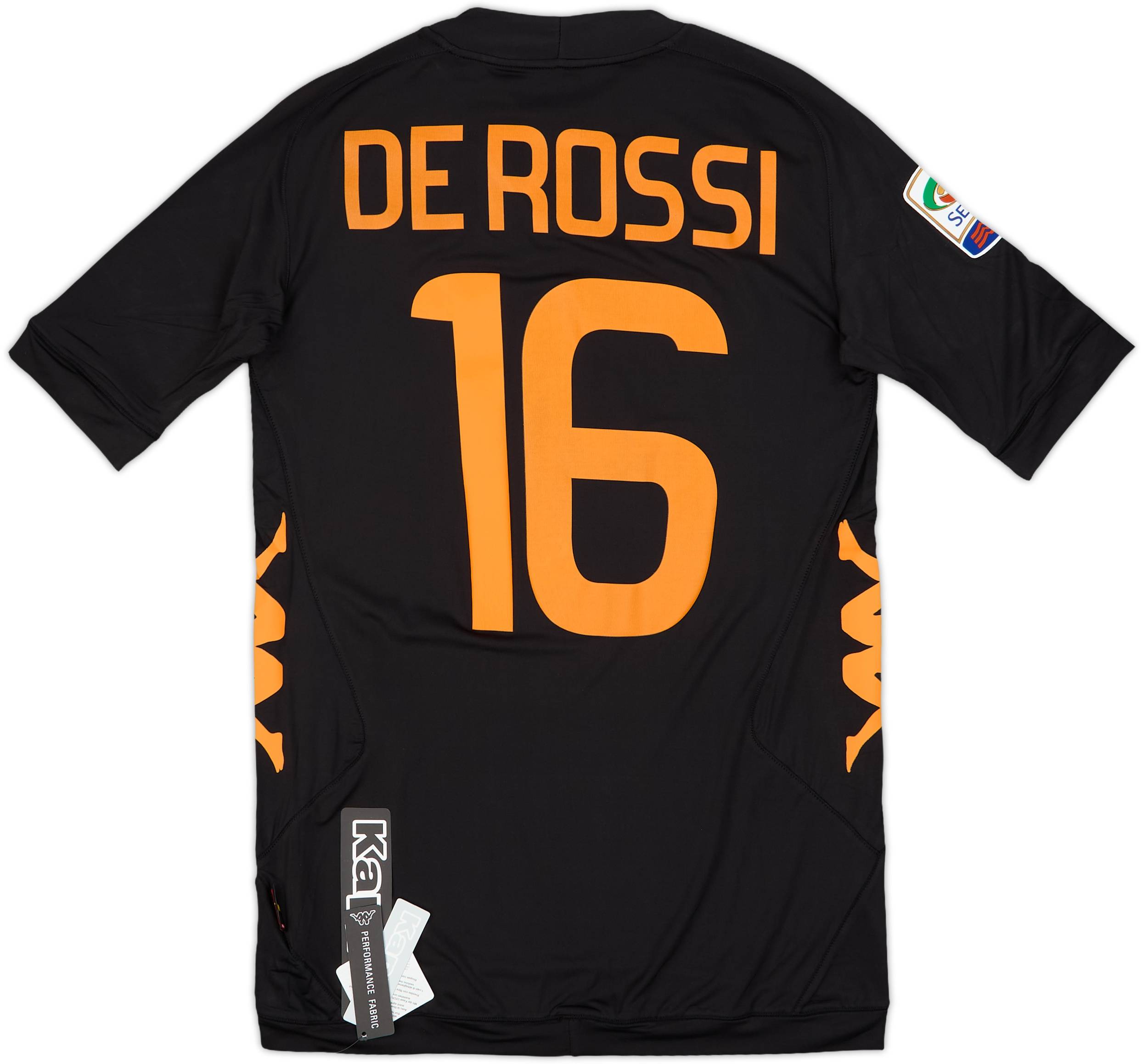 ASローマ DE ROSSI 16番 シャツ Kappa Kappa ASローマ 08/09 ユニフォーム ホーム 長袖 #16 デ・ロッシ