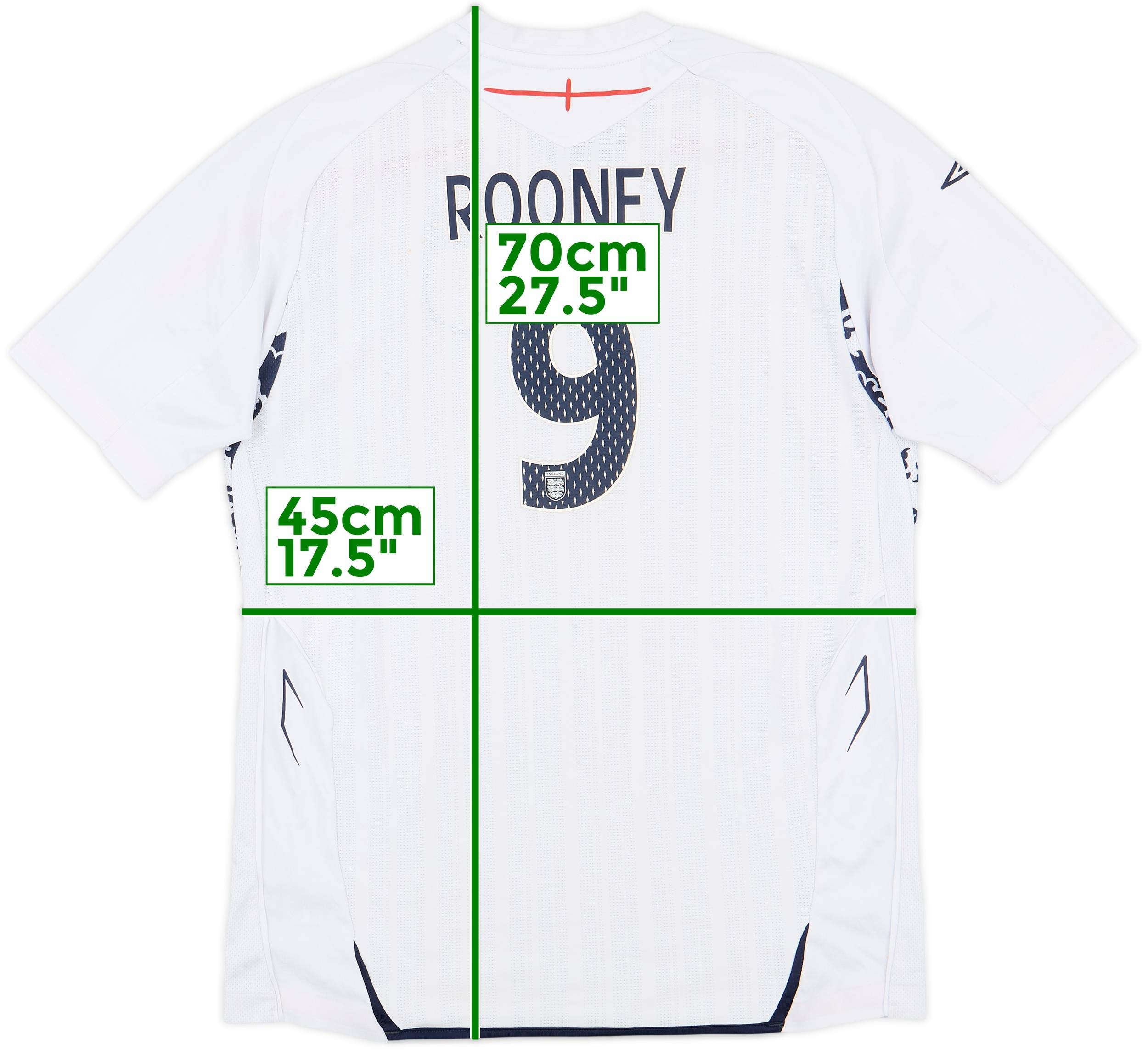 イングランド代表 Rooney シャツ England Wayne Rooney Jersey 2006 World Cup Vintage Football