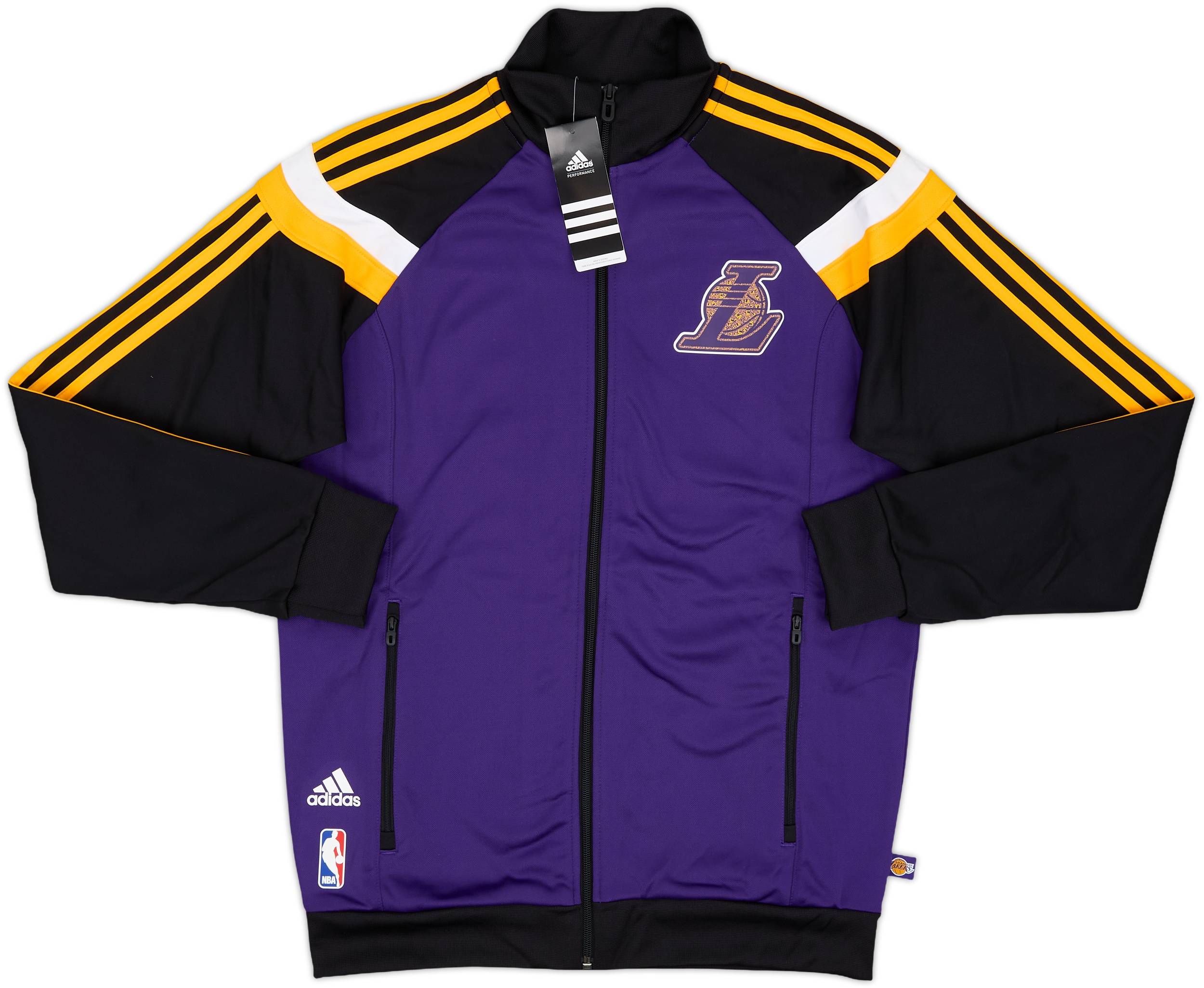 adidas LAKERS フード付きナイロンジャケット　US Mサイズ？　中古 s-apd25y23n11y782a.jpg