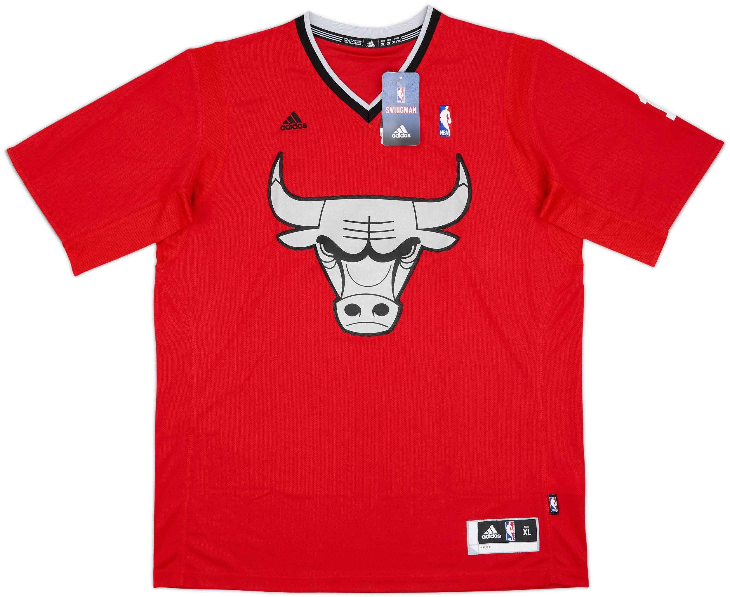 2013 Chicago Bulls Rose #1 adidas Swingman Christmas Day Jersey (XL)