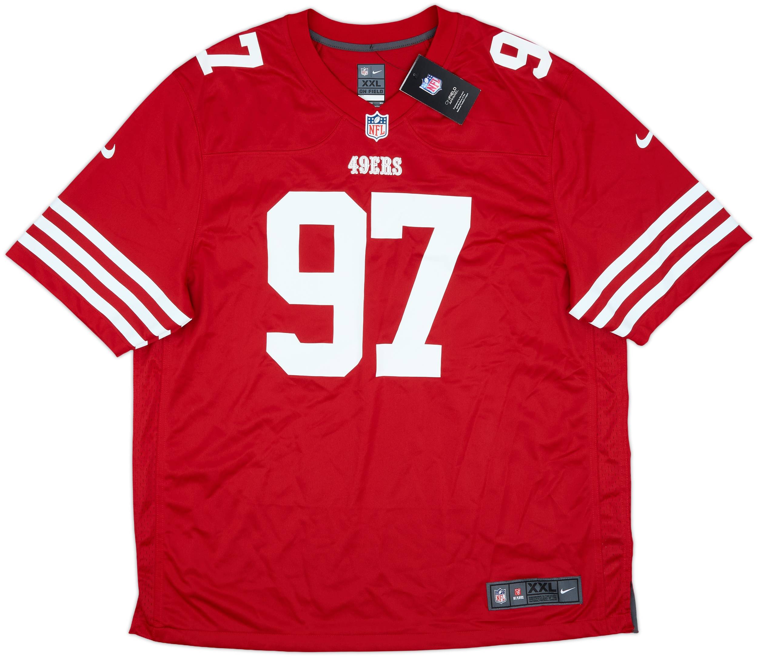 Nike San Francisco 49ers フットボール アメフト XL 2022-25 San Francisco 49ers Bosa #97 Nike Game Home Jersey (XXL)