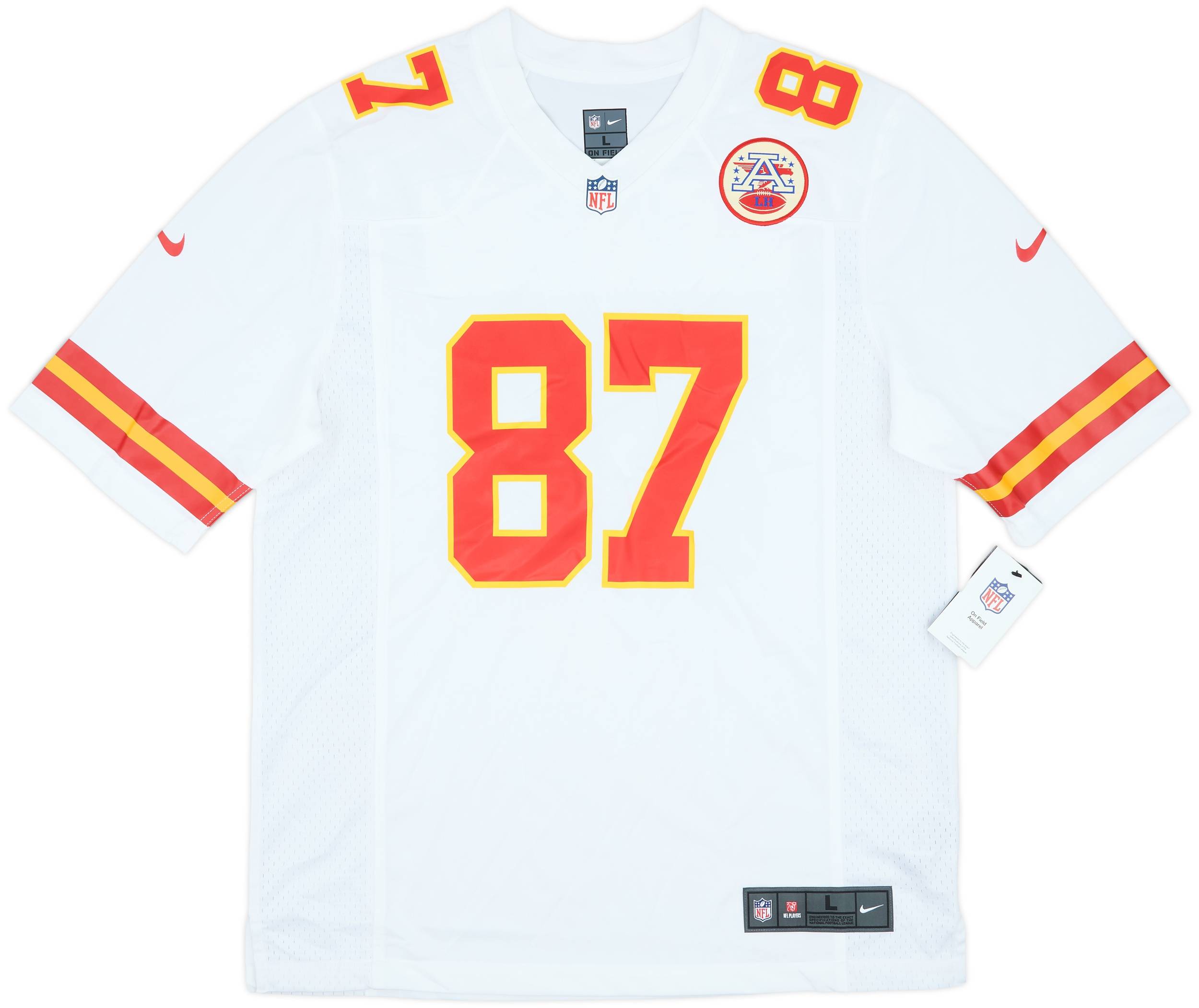 Kansas City Chiefs KELCE 87 ユニフォーム Travis Kelce #87 Chiefs Stitched Home Red F.U.S.E. SB LVIII