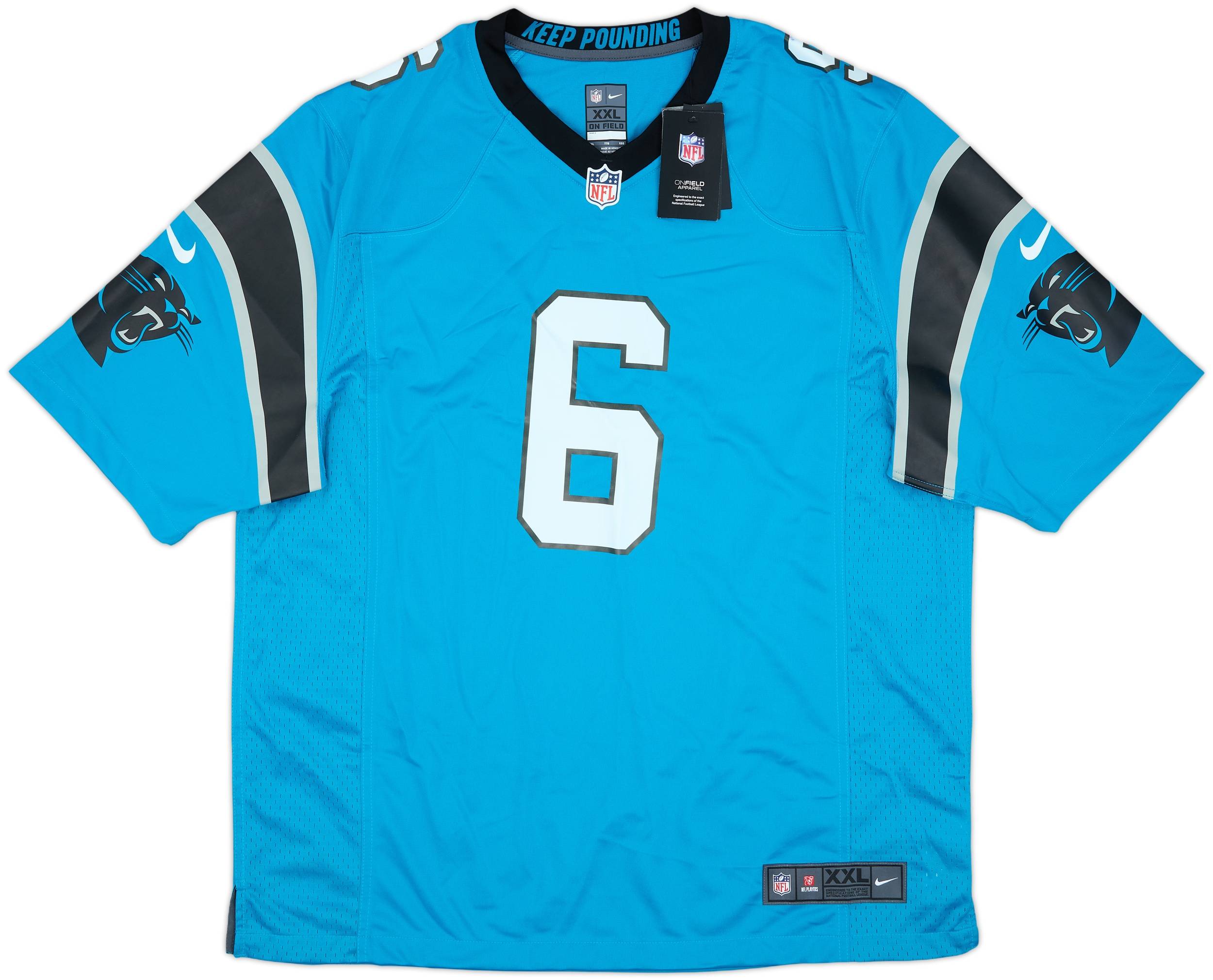 2022 Carolina Panthers Mayfield #6 Nike Game Alternate Jersey (XXL)